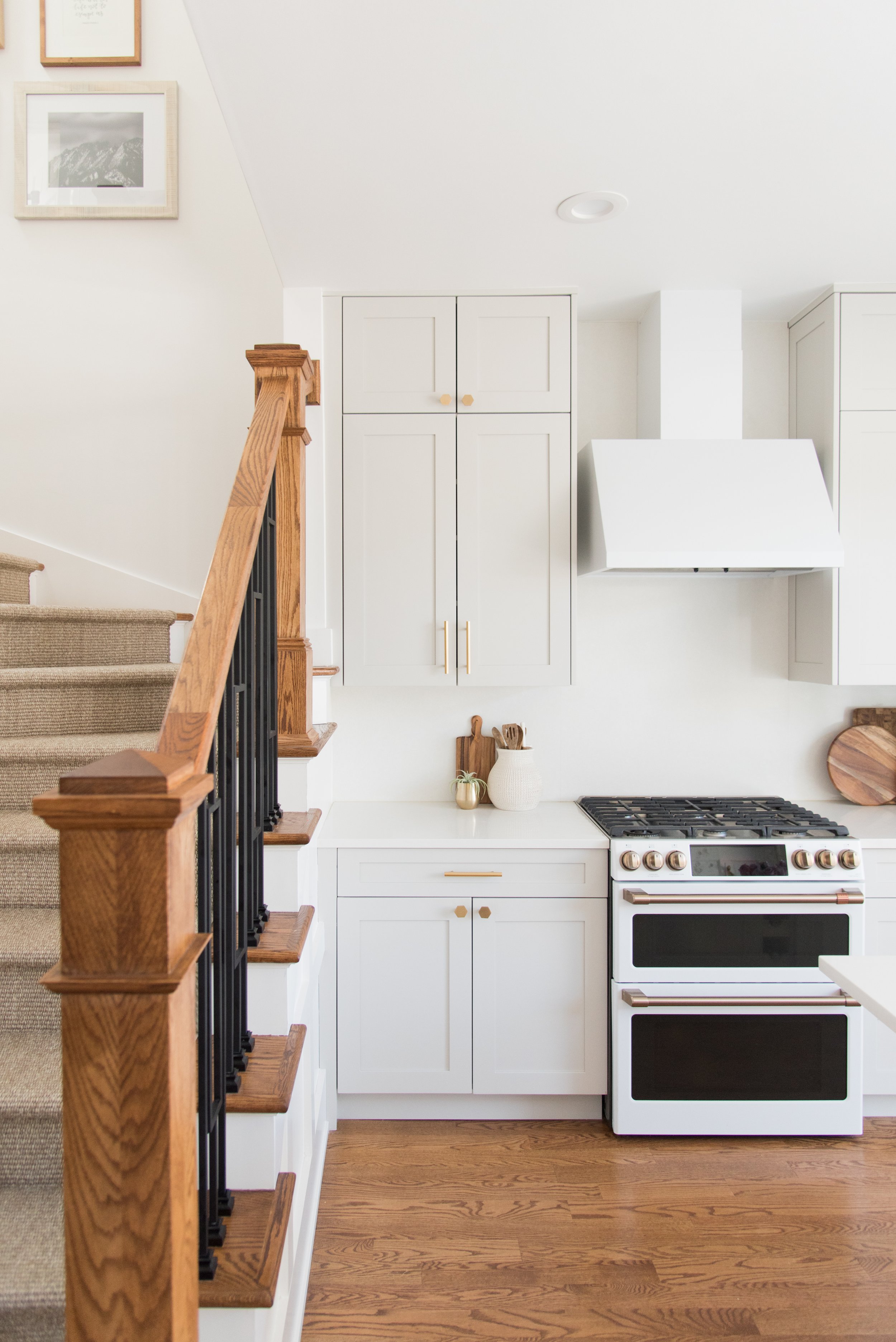 A Kitchen Remodel Cost with Greige Cabinets