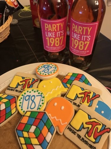 80s Themed cookies