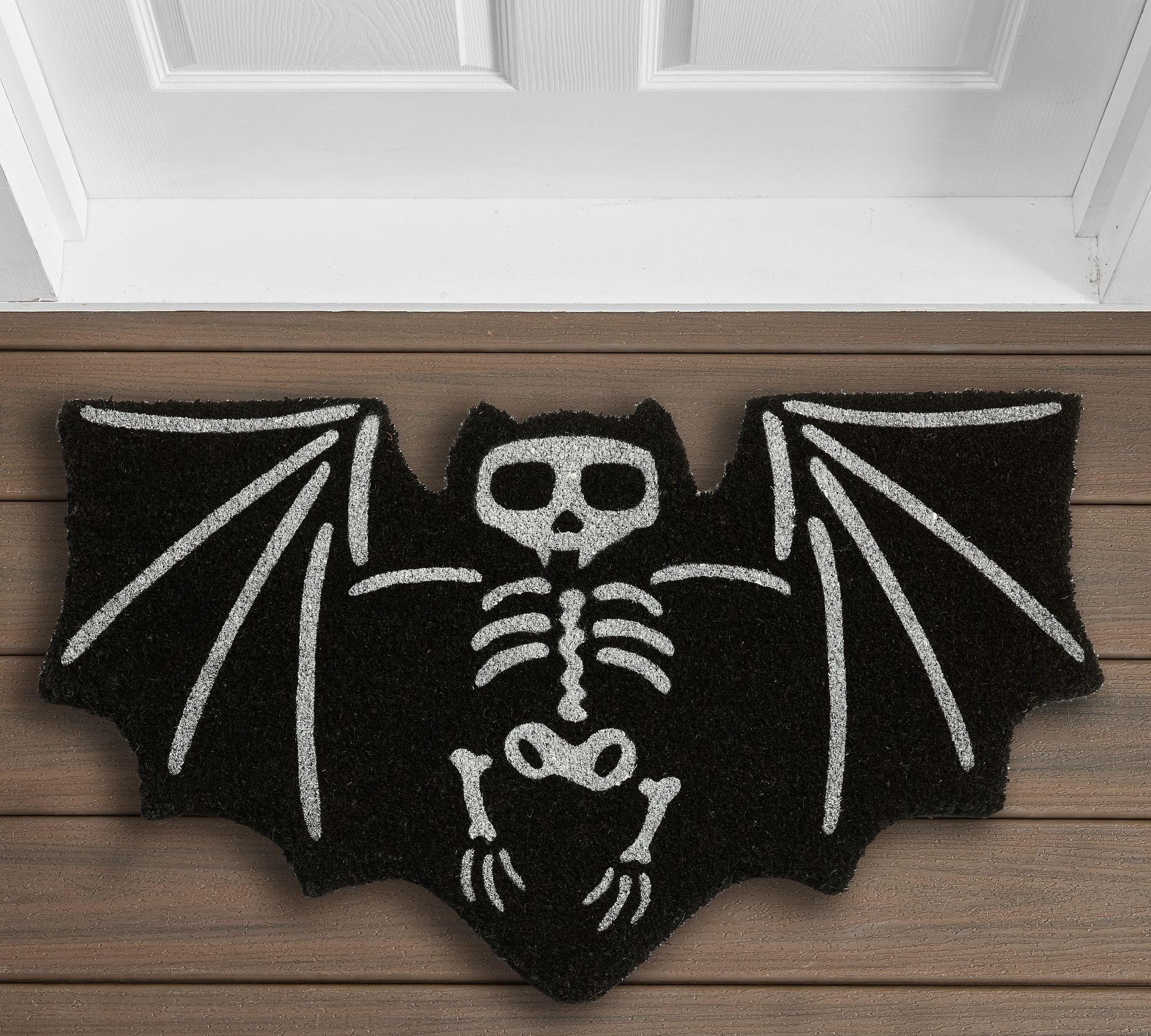 Skeleton Bat Shaped Doormat