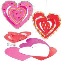 Heart Spiral Ornaments