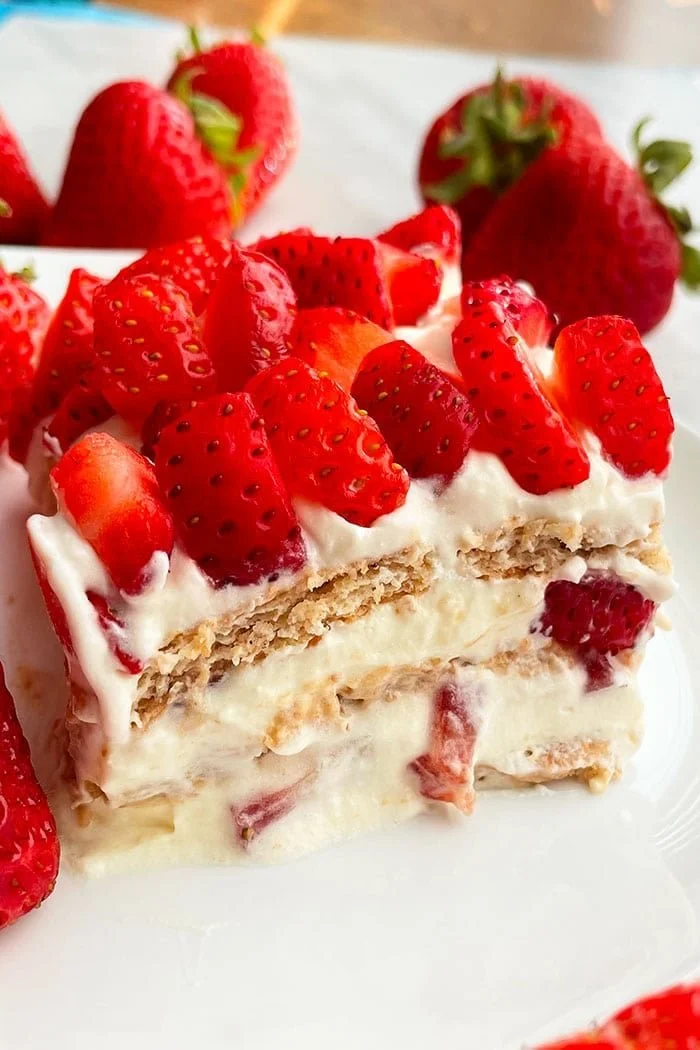Strawberry Icebox Cake Mess-Free No-Bake Desserts for Kids & Toddlers