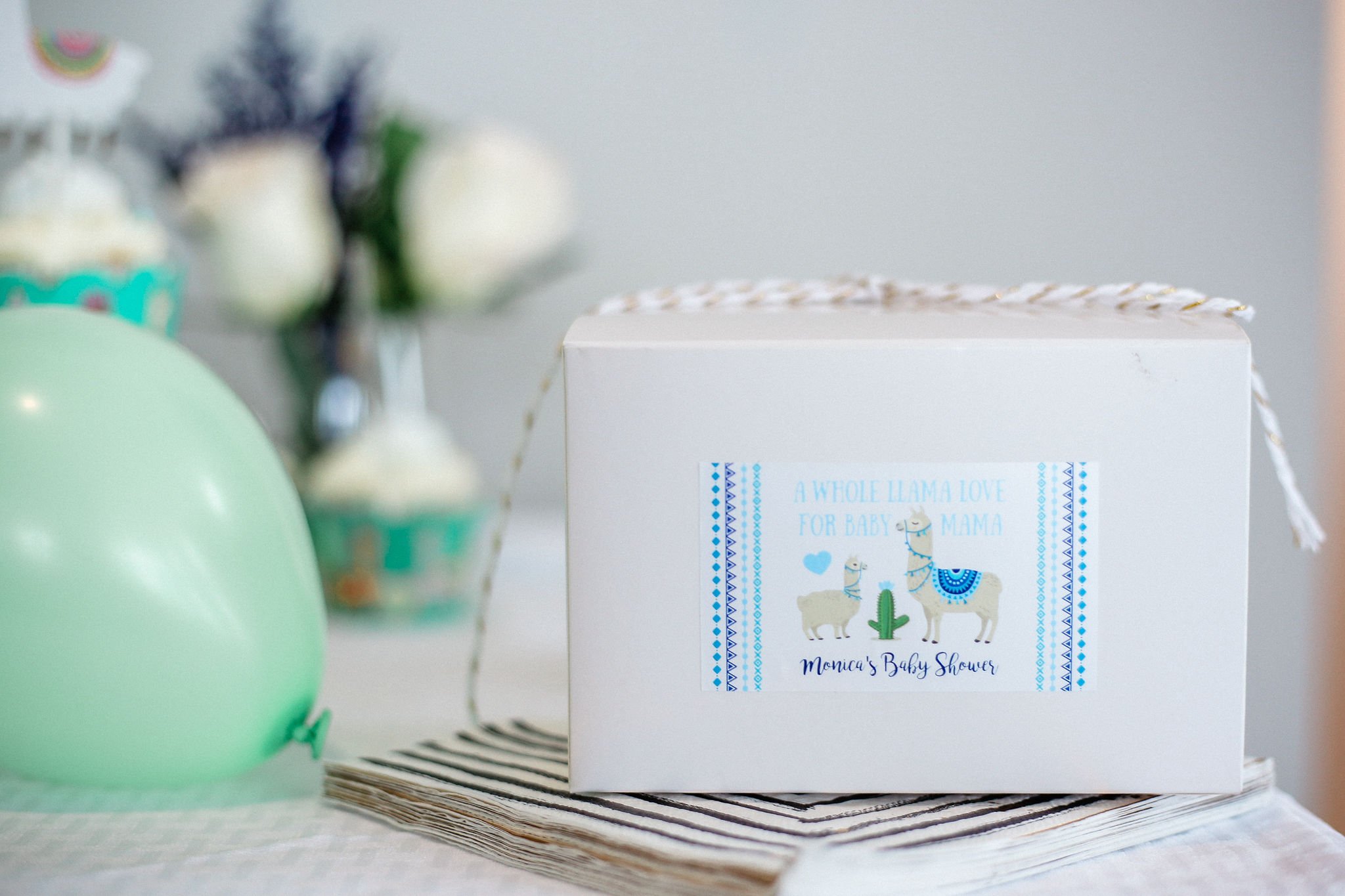 Gender Neutral Baby Shower Favor Box
