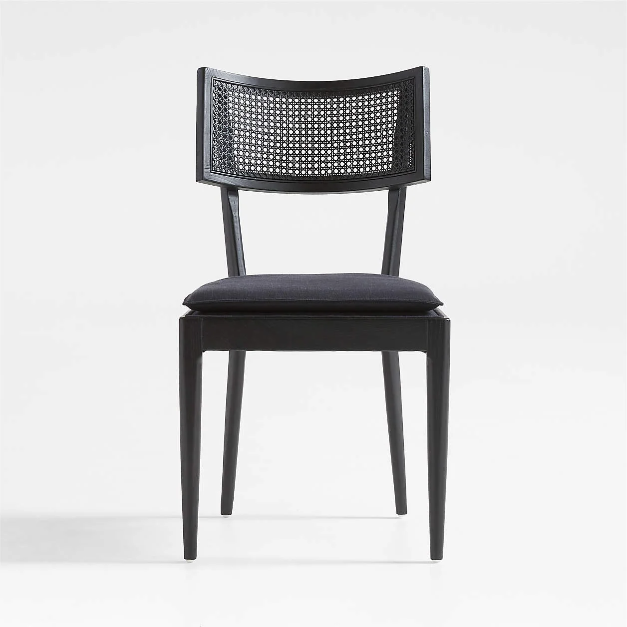 Modern Dining Room Makeover with Black Cane Dining Chairs