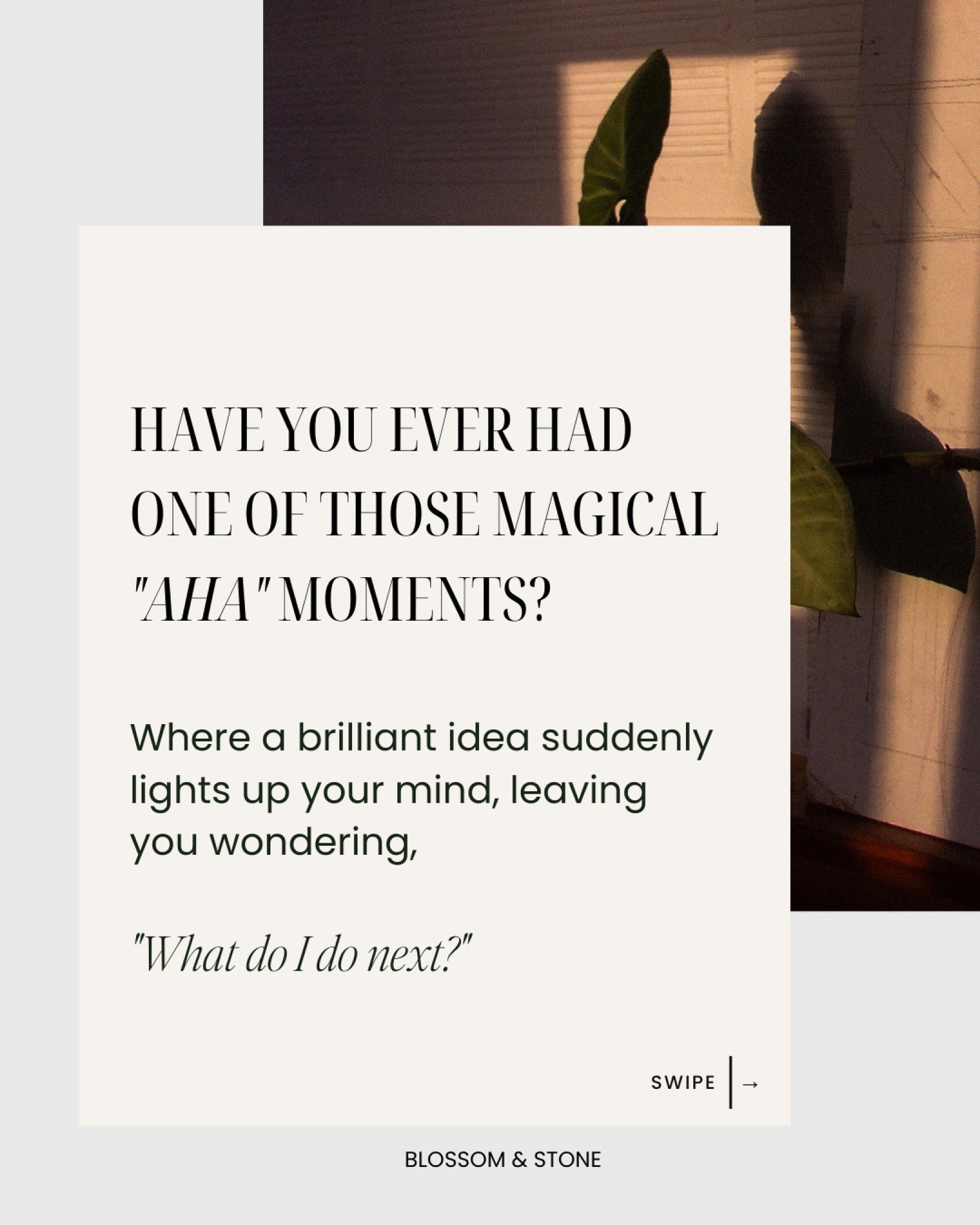 Next time you experience that &quot;aha&quot; moment, trust your instincts and take inspired action. You&rsquo;re capable of extraordinary things 💗

I'm hosting a transformative 7-day journal challenge this Monday. I'll be sharing a post with instru