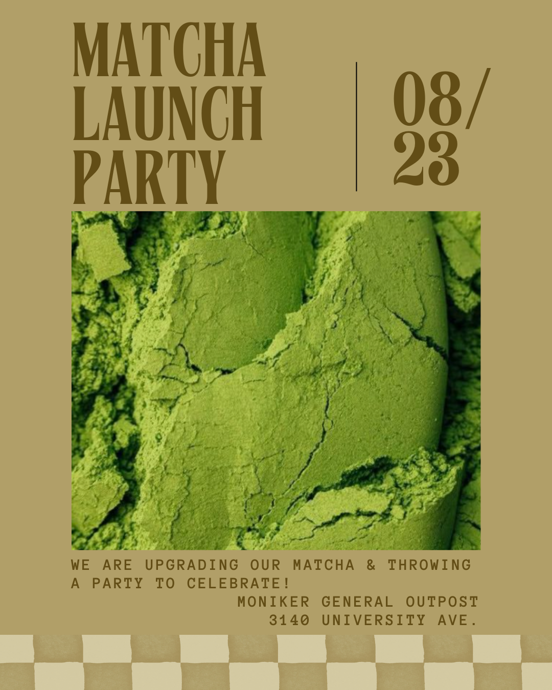 New Matcha Launch Party!