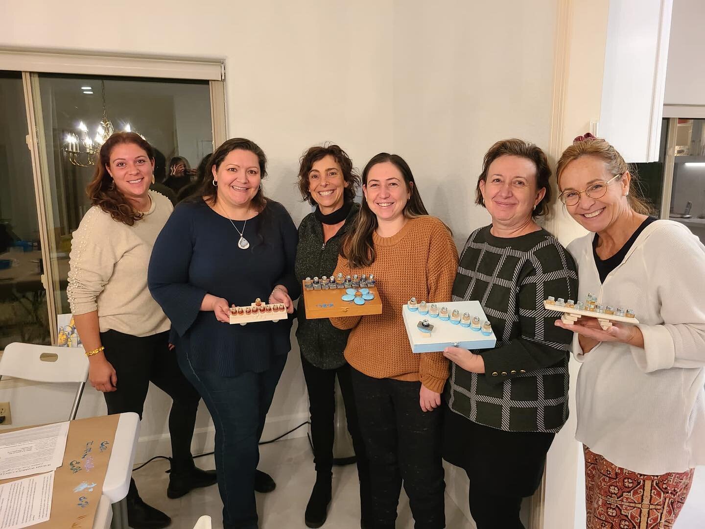 WHAT A BEAUTIFUL event last night! Thank you to all the Jewish women who got together to learn, connect with their heritage and create a fabulous menorah. Helen you are THE BEST! #Chabadescondido #MENORAH!