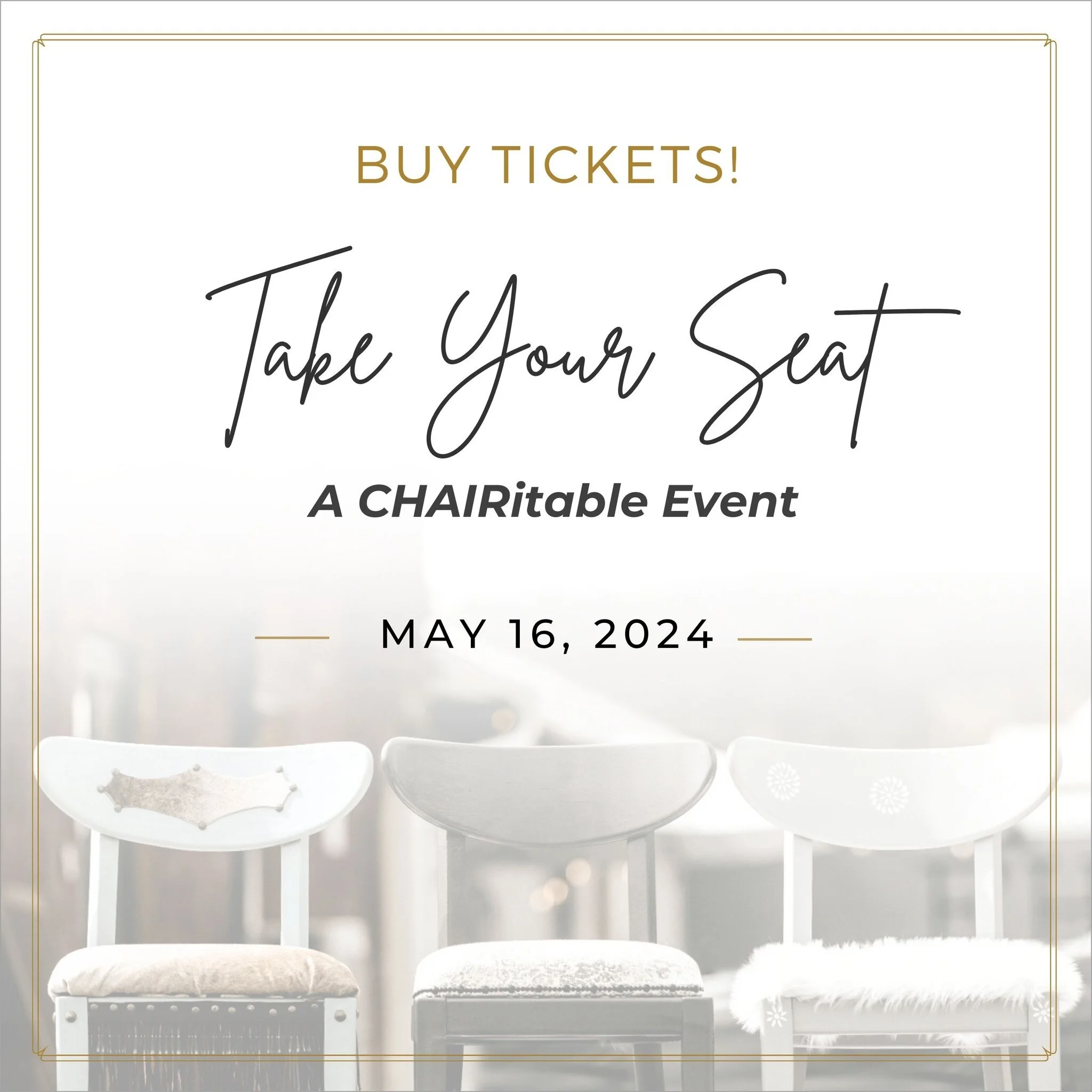✨Take Your Seat on May 16th, at our annual CHAIRitable Event at the Tetherow Resort in Bend!✨

Join our mission of transforming Central Oregon through the power of hope. We believe everyone needs hope and a place to call home, and it all starts with 
