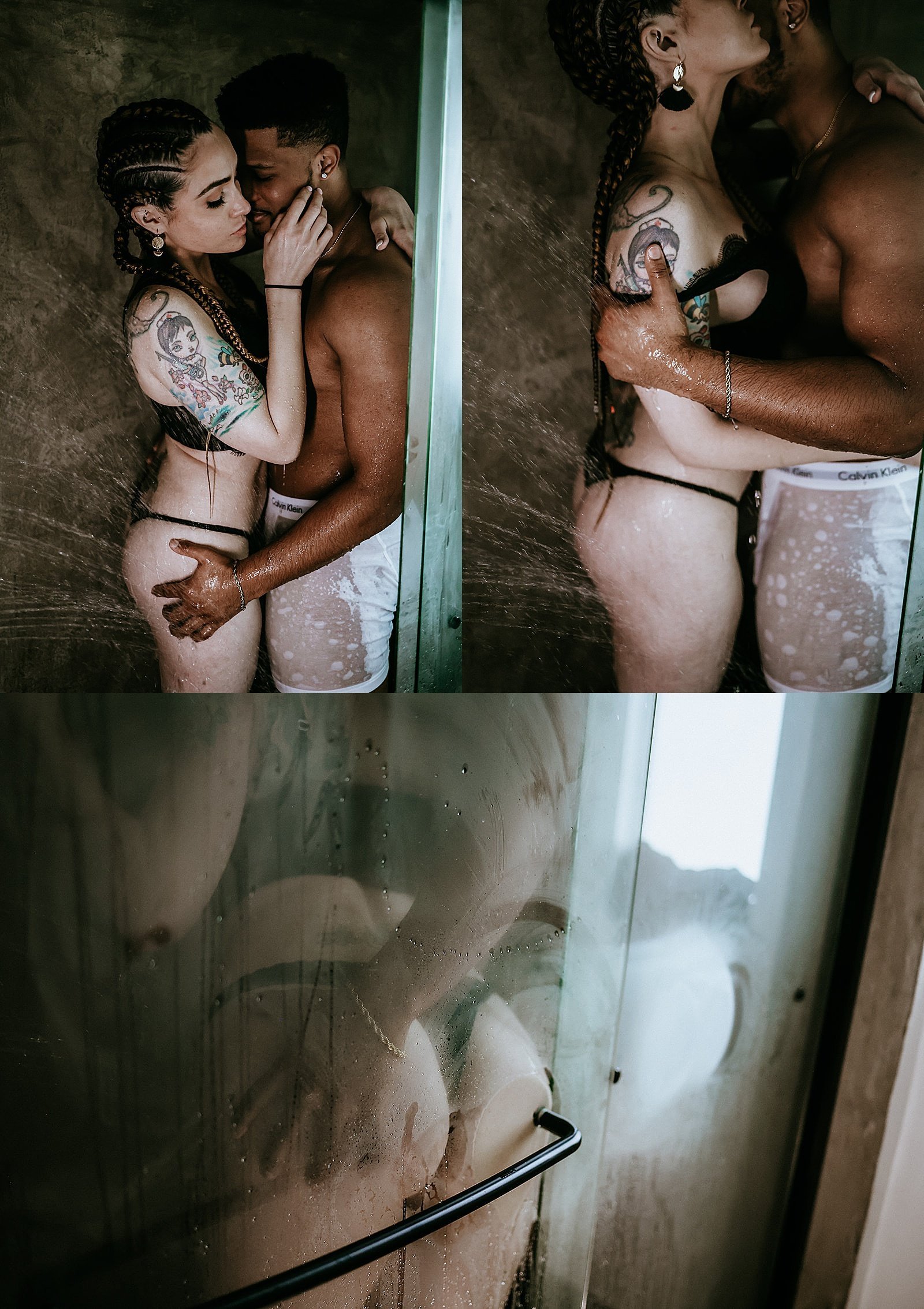  Couple in the shower for their steamy couples session 
