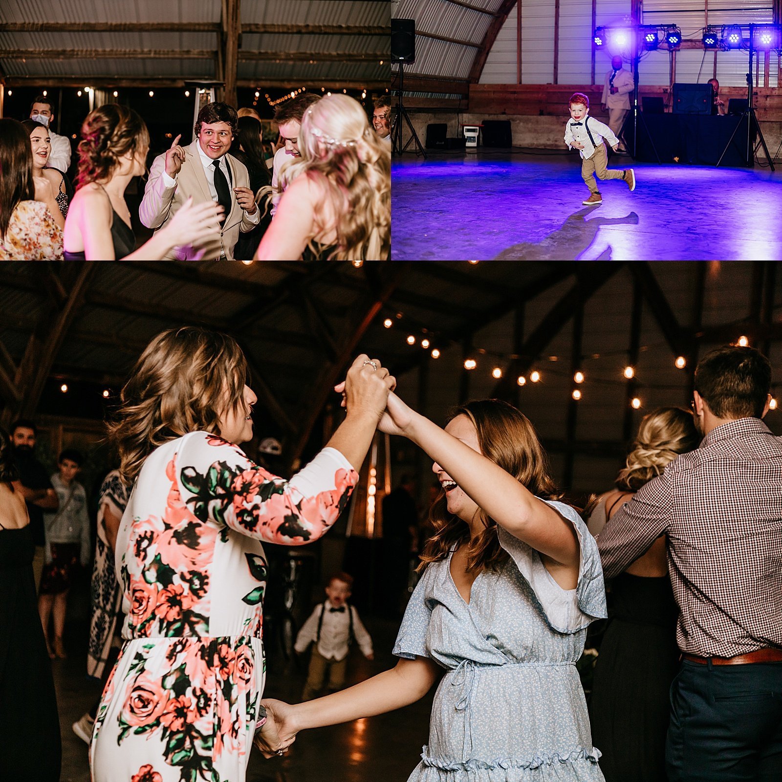  Guests dancing at a wedding reception in Minnesota  