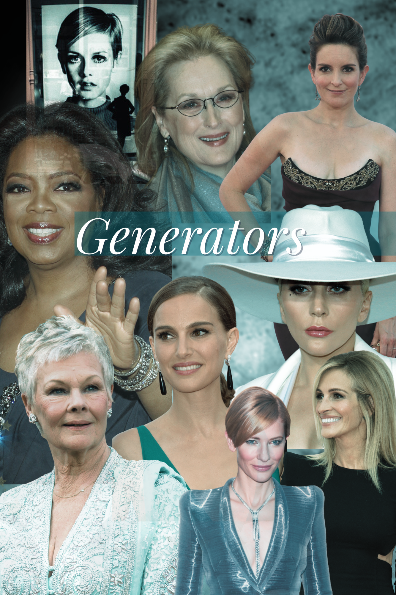 Collage of celebrity Generator women (per Genetic Matrix), illustrating the Human Design Generator energy type.
