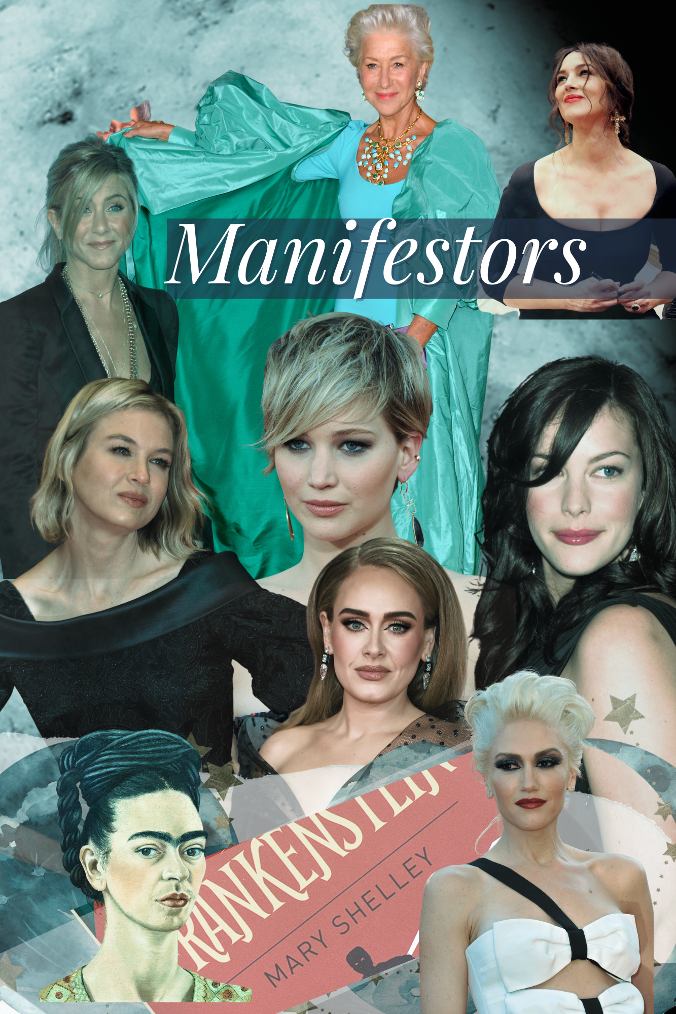Collage of celebrity Manifestor women (per Genetic Matrix), illustrating the Human Design Manifestor energy type.
