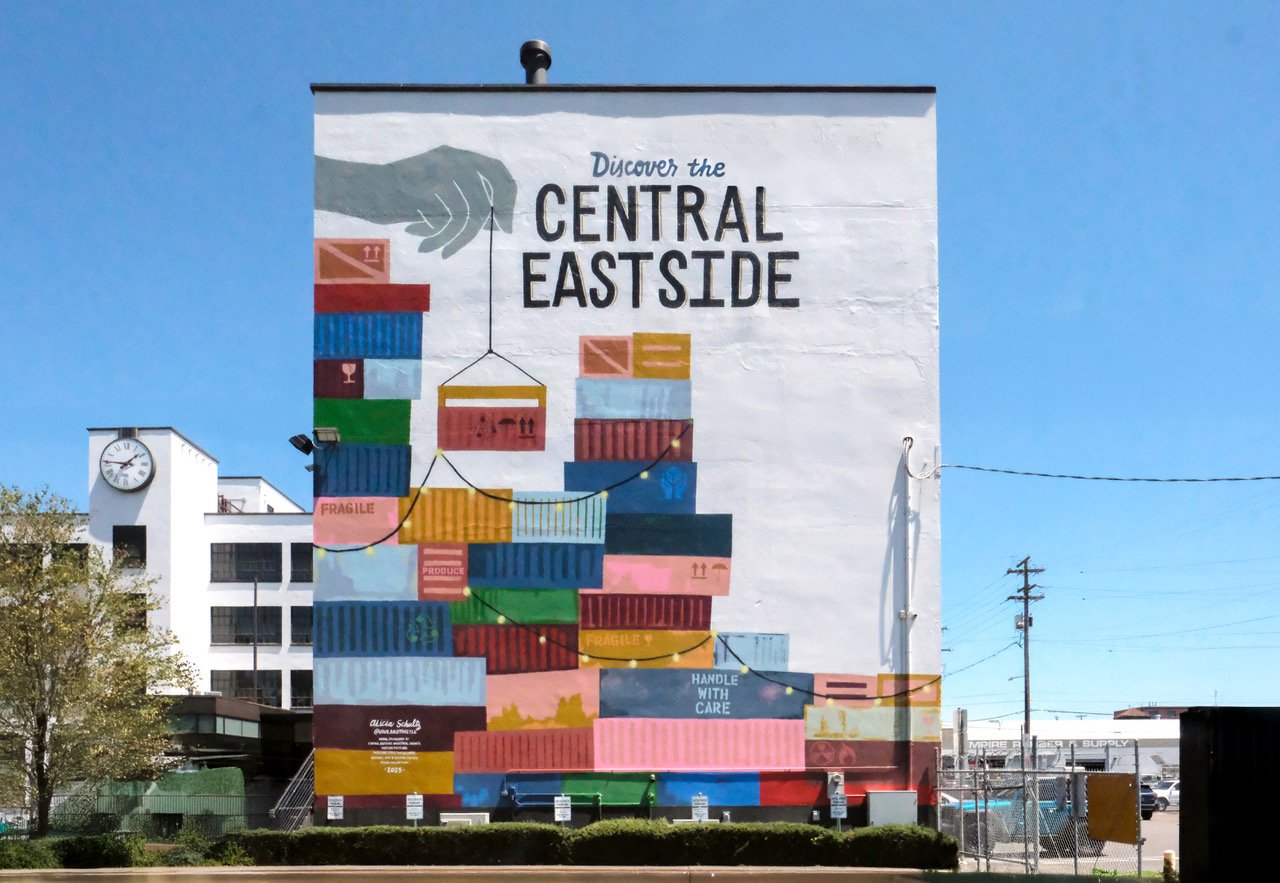 New Mural in the District! Discover the Central Eastside: Built to Last