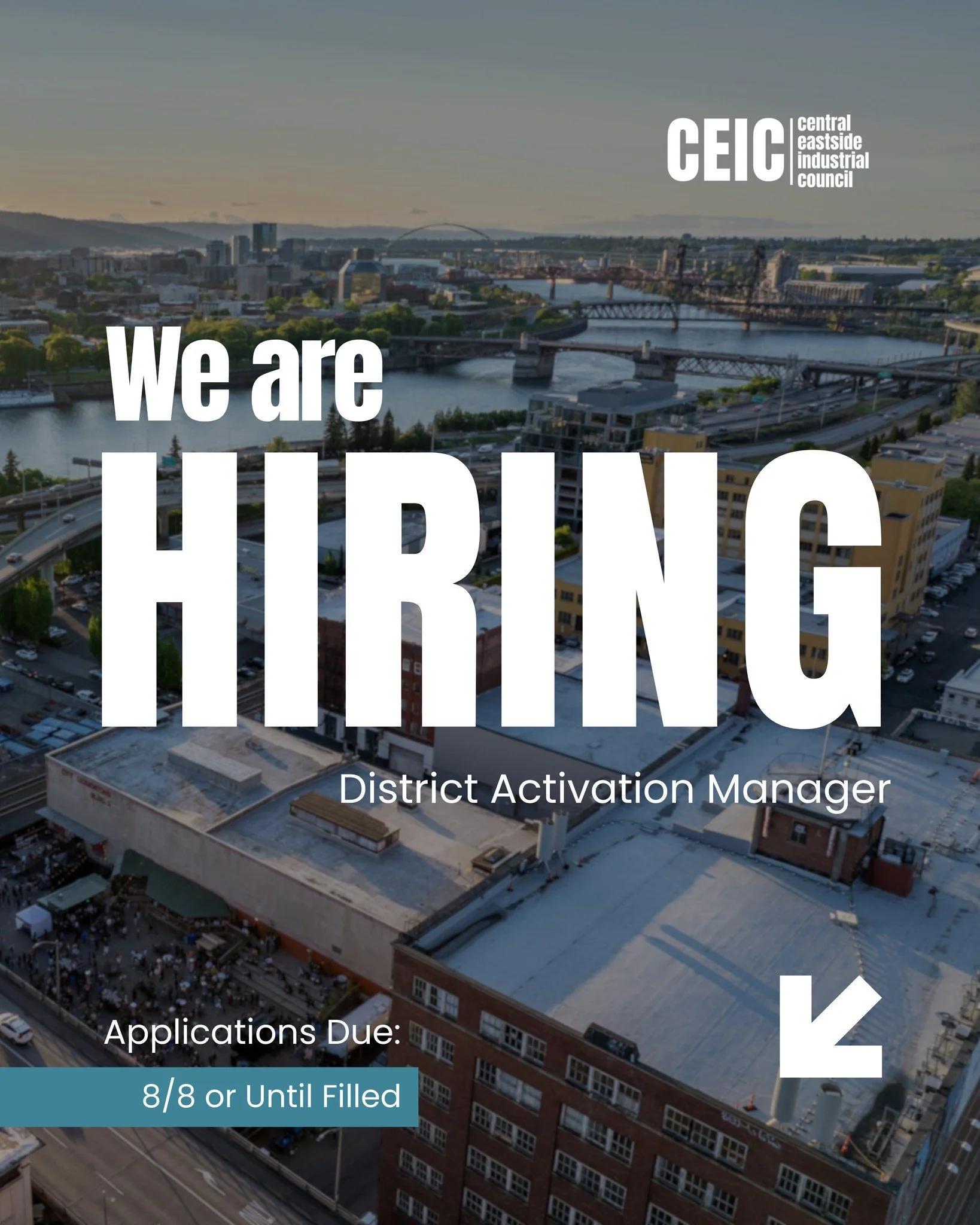 We&rsquo;re seeking a community-facing leader to fill the role of District Activation Manager. The ideal candidate will bring energy and visibility to the Central Eastside through events, district promotion, placemaking, and business support. This po