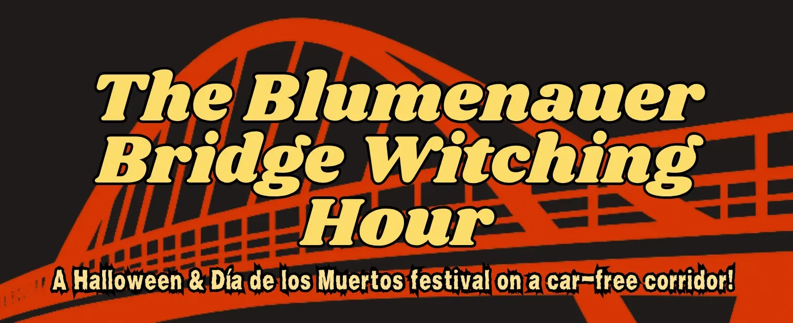 Halloween & Día de los Muertos on the Blumenauer Bridge