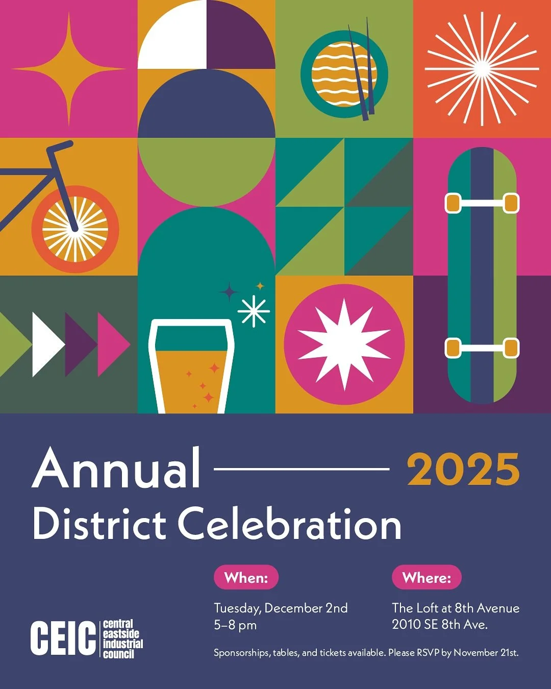 ✨You’re invited!✨
The Annual District Celebration is the can’t-miss event of the year. We bring together business owners, community leaders, and neighbors to celebrate our shared accomplishments and look ahead to the bright fut