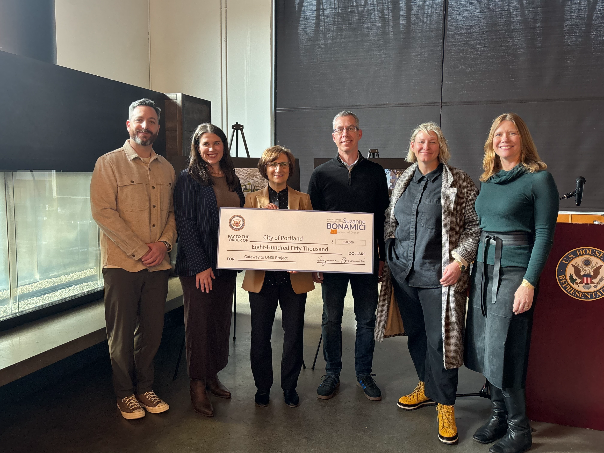 Congresswoman Bonamici Secures $850,000 Federal Investment to Advance Infrastructure Improvements in the OMSI District