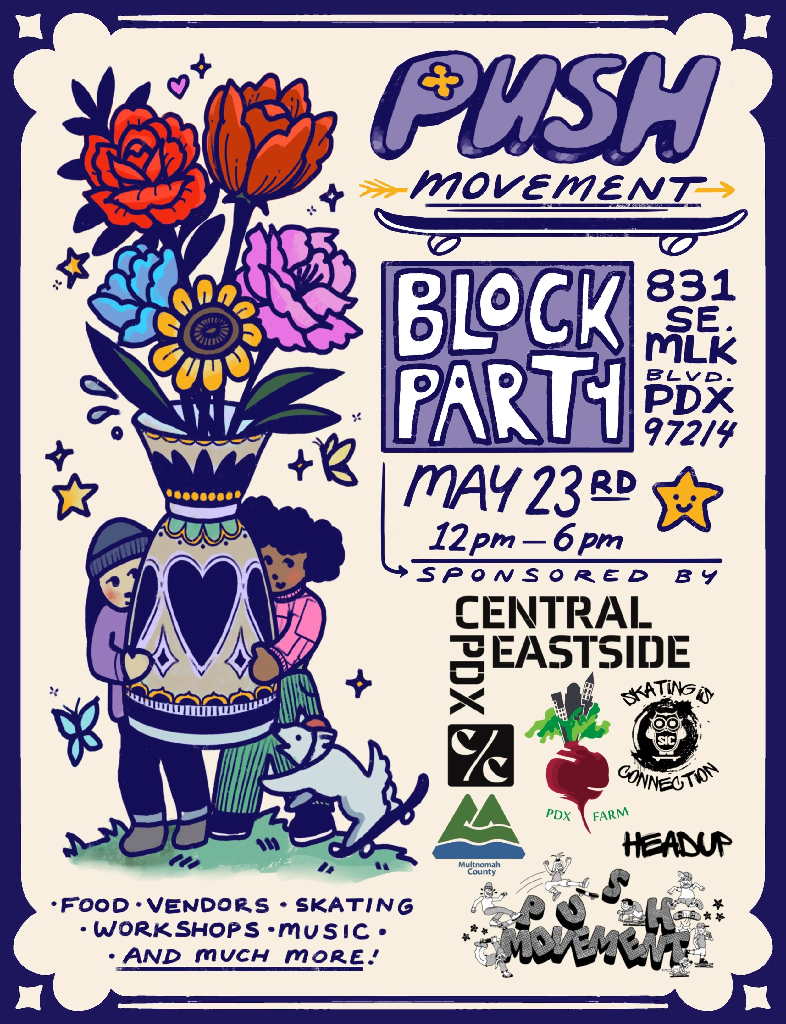 @pushmovement is celebrating their grand opening and we are proud to support it through our Better Together Grant program.

Skate. Create. Celebrate. Block Party with Push Movement is a grand opening party for one of Portland&rsquo;s most proactive s