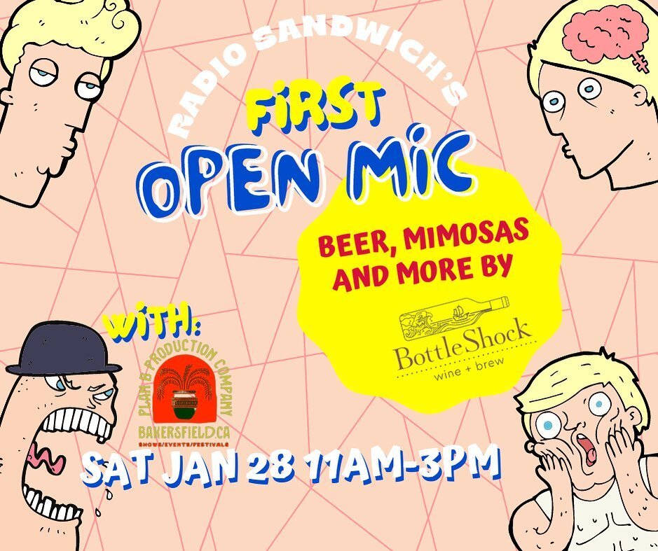 It&rsquo;s happening! 
THE FIRST DAMN OPEN MIC AT RADIO SANDWICH! EAT THEN SING THEN DRINK IN ANY ORDER YA LIKE!