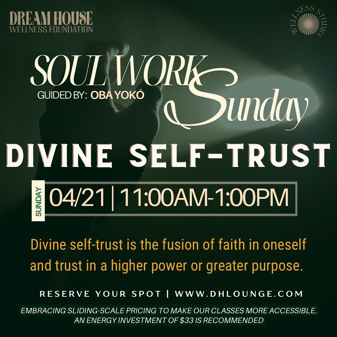 Taking two-weeks off was necessary for my soul&rsquo;s recalibration. It is only through testimony that I&rsquo;m able to define DIVINE SELF-TRUST. Breathe. 

It&rsquo;s about recognizing the inherent worth and capability within oneself while surrend