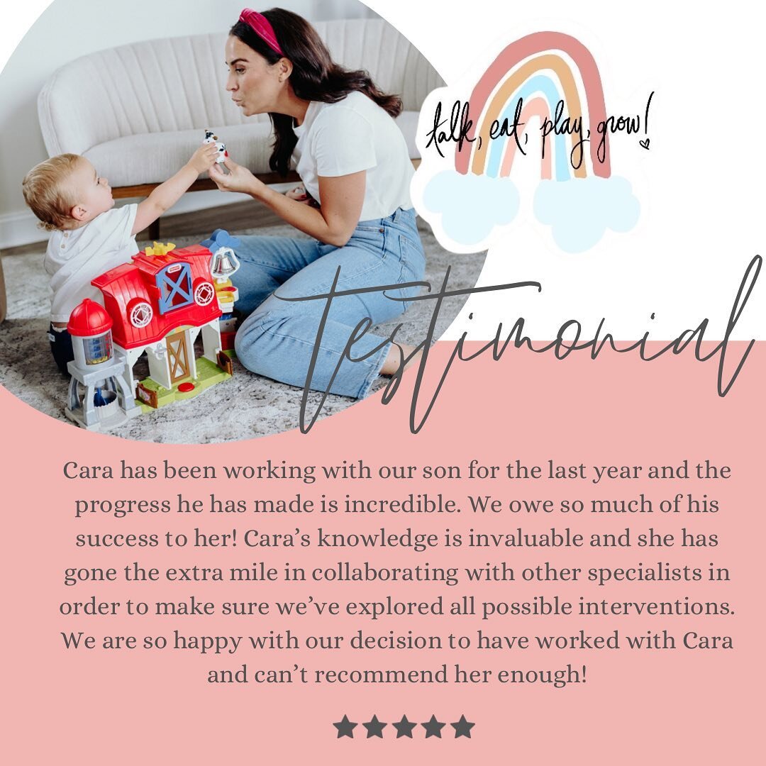 ⭐️⭐️⭐️⭐️⭐️

We love hearing from our families &amp; their feedback is important to help us grow as clinicians and as a business!

Check out our website to learn more about us and the services we offer! Schedule your child's sessions today!
LINK IS IN