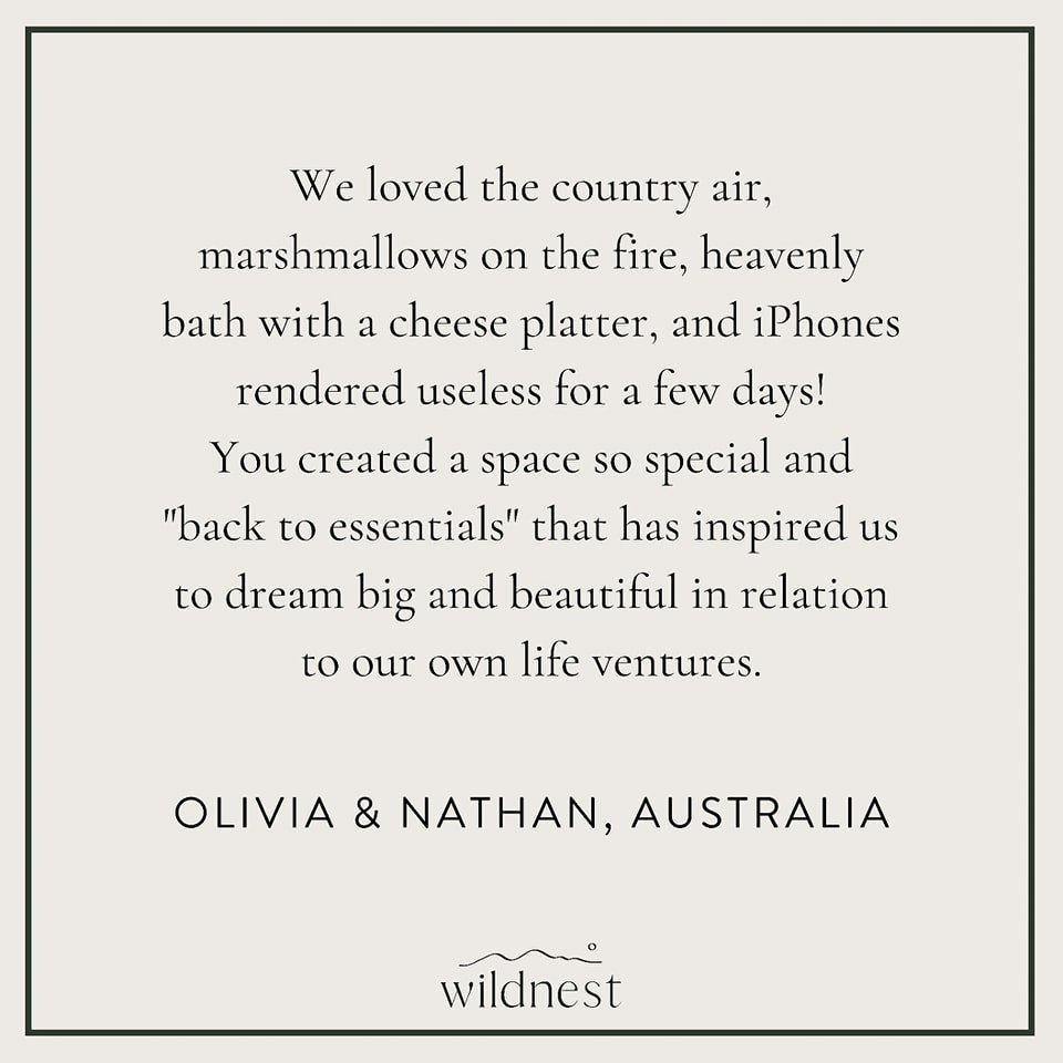 Sometimes, the most inspiring moments come from hitting pause on the digital world.

Olivia &amp; Nathan recently traded screen time for stargazing at the Honeyeater, and their experience is a beautiful reminder of the power of disconnecting.

Accomm