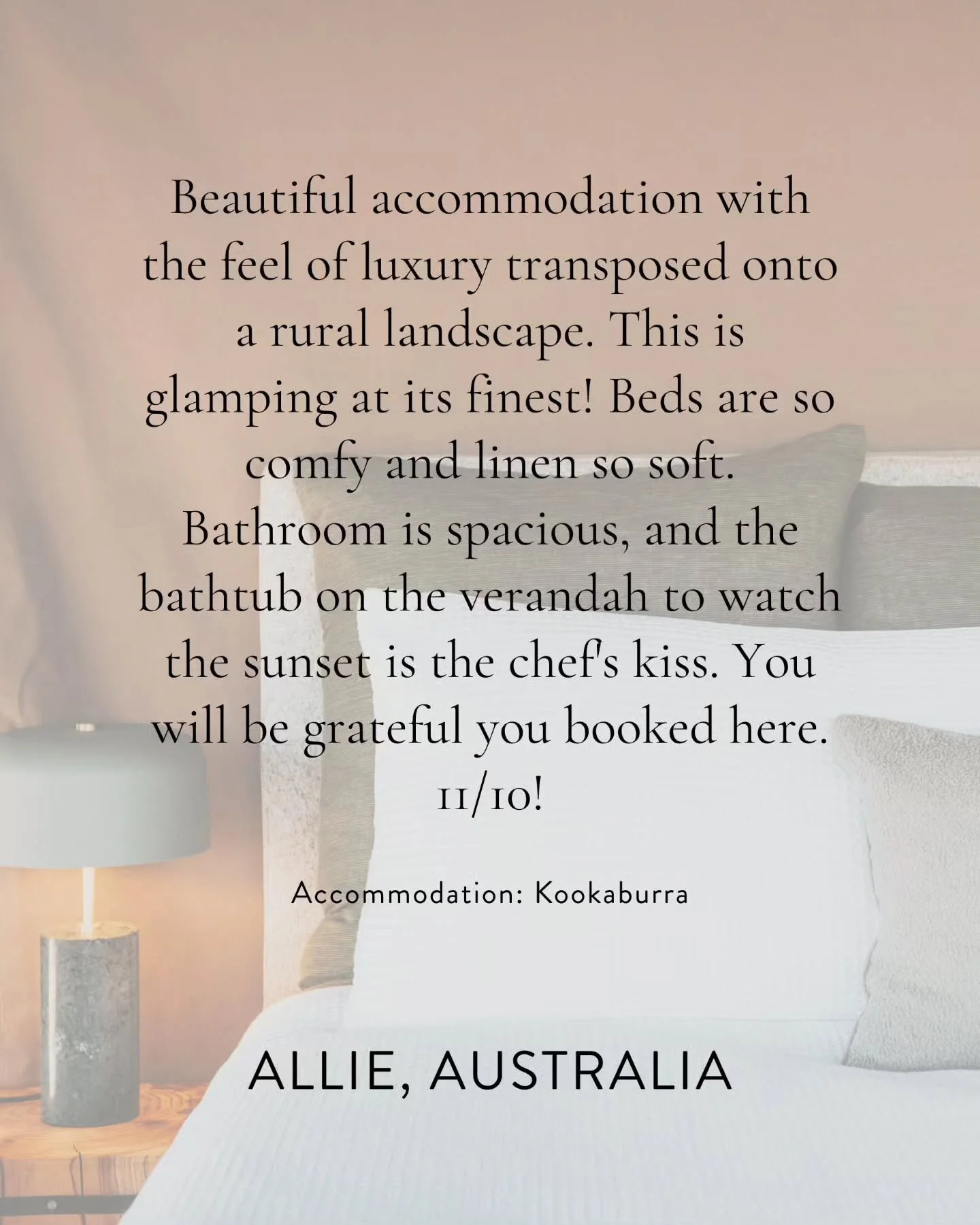 11/10! We loved reading this beautiful reflection from a recent guest. Knowing moments like calming sunset baths become lasting memories is exactly why Wildnest exists.

As we near welcoming our 1000th guest, we&rsquo;re so grateful for every one of 