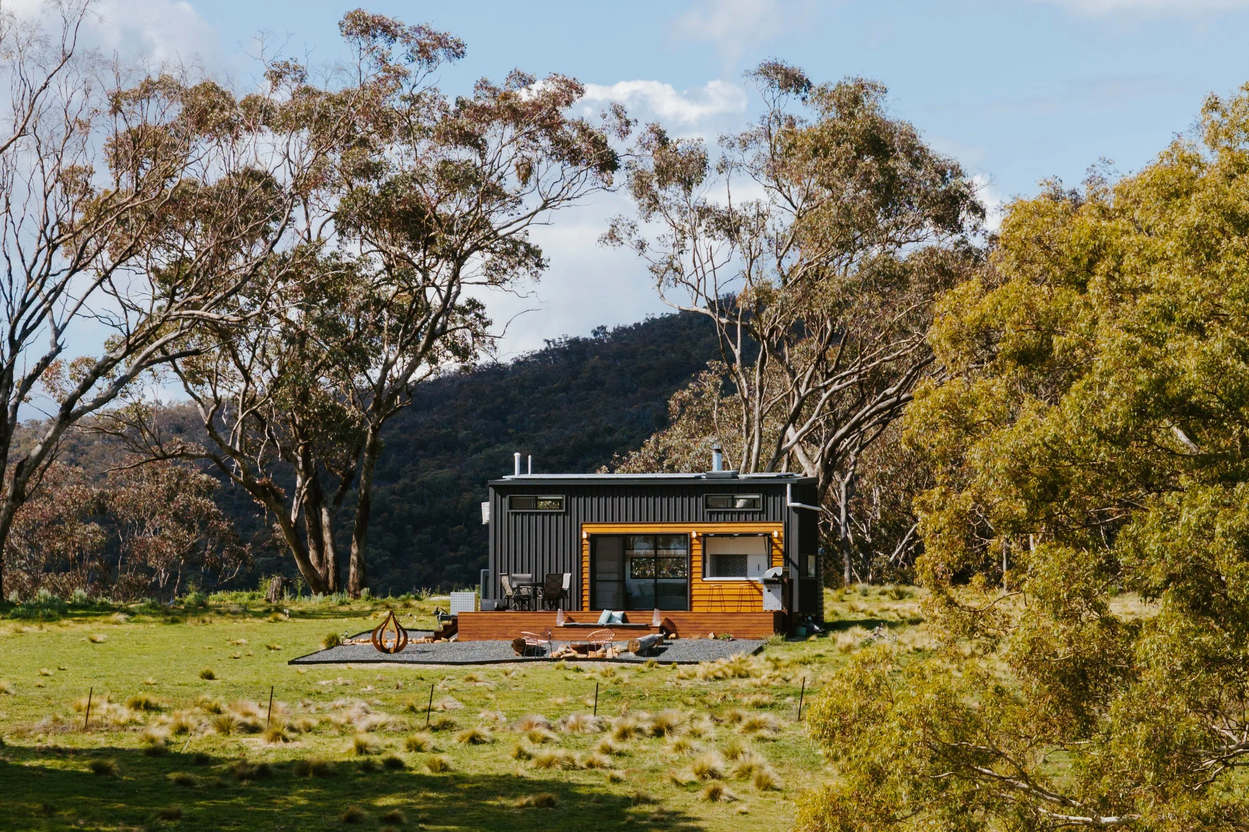 TinyNest, Turondale. A secluded off-grid tiny house on 800 acres of private wilderness, designed for couples, small families and adventurous weekends away.