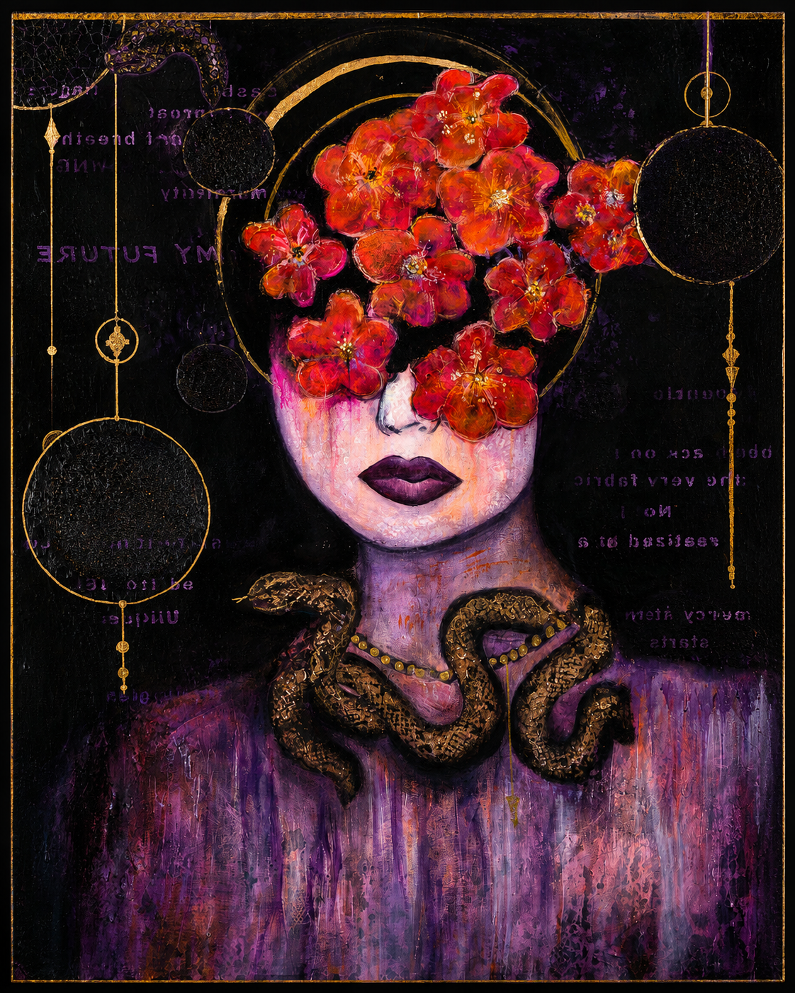 Hope Outlived the Fire
Acrylic Mixed Media on Canvas, 30 W x 40 H x 1 D in
$3,400