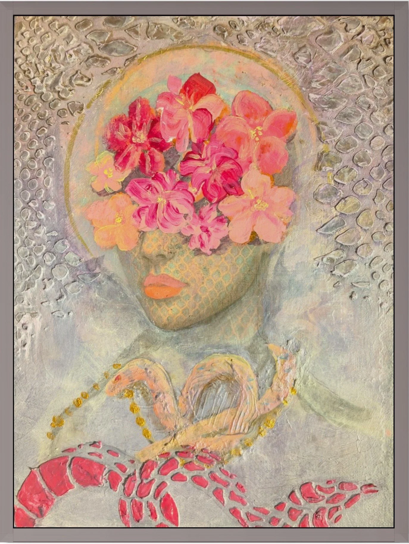 Nº4 —Framed Original One-of-One | Acrylic on Canvas | 9 × 12 in