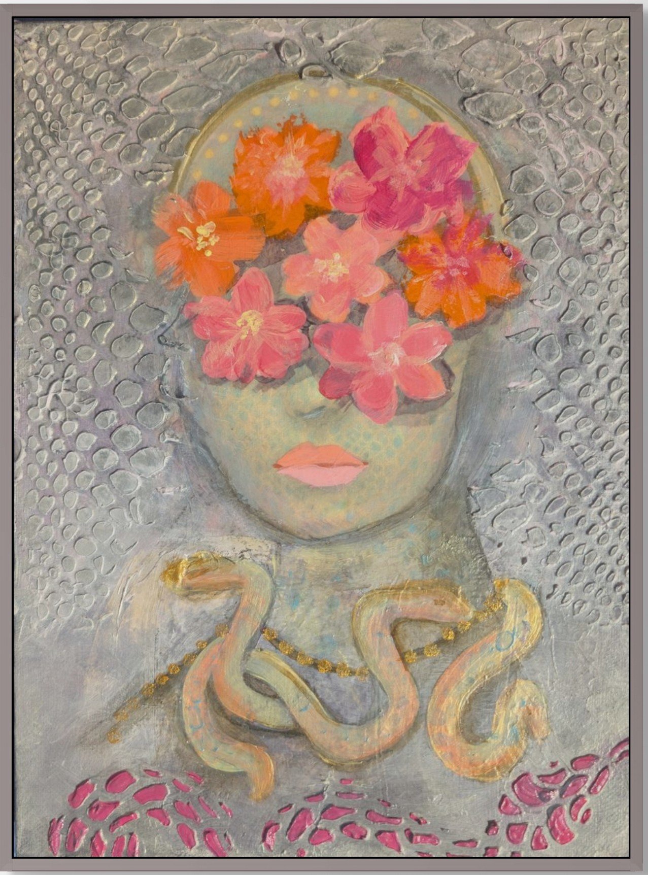 Nº5 — Framed Original One-of-One | Acrylic on Canvas | 9 × 12 in