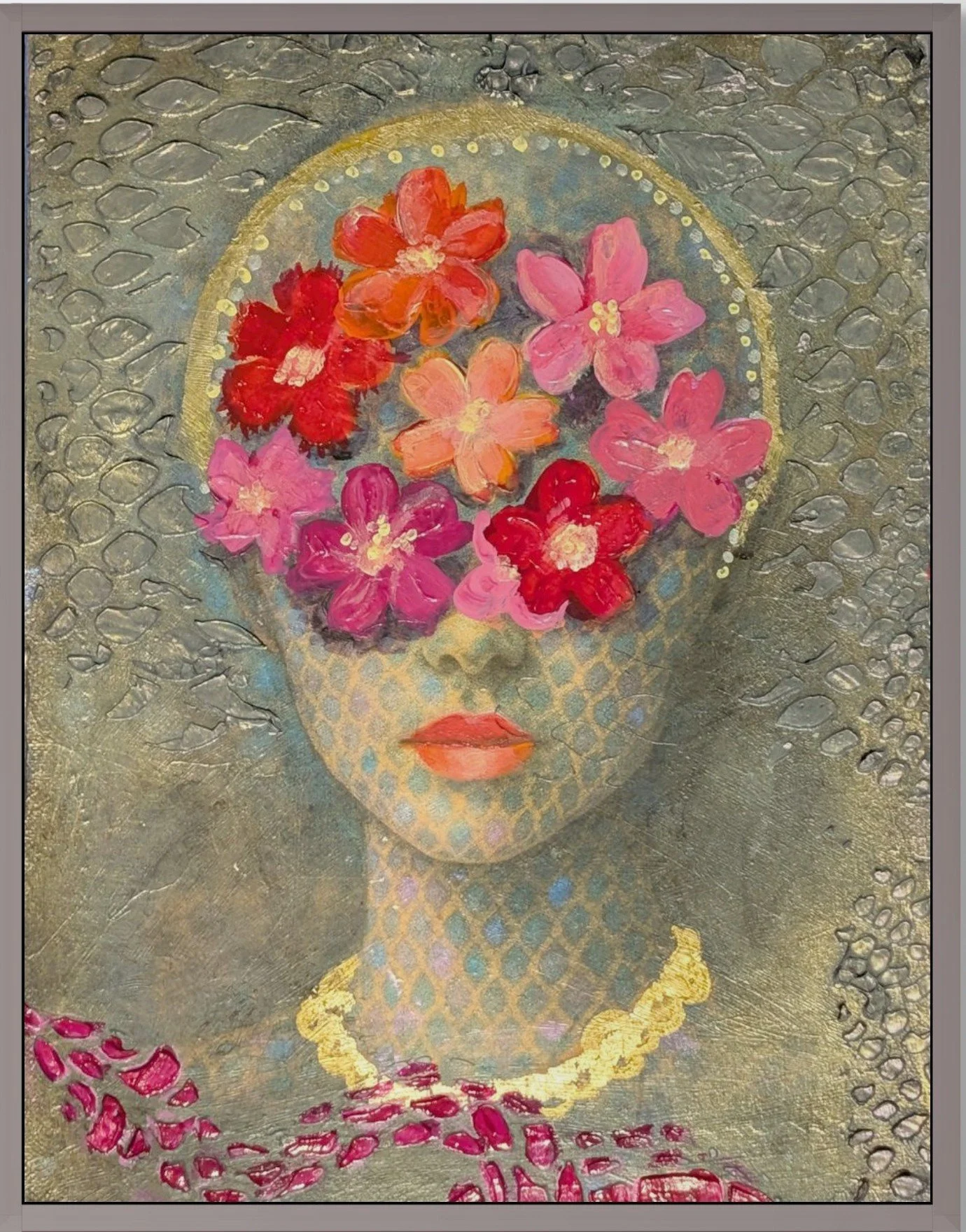 Nº3 — Framed Original One-of-One | Acrylic on Canvas | 9 × 12 in