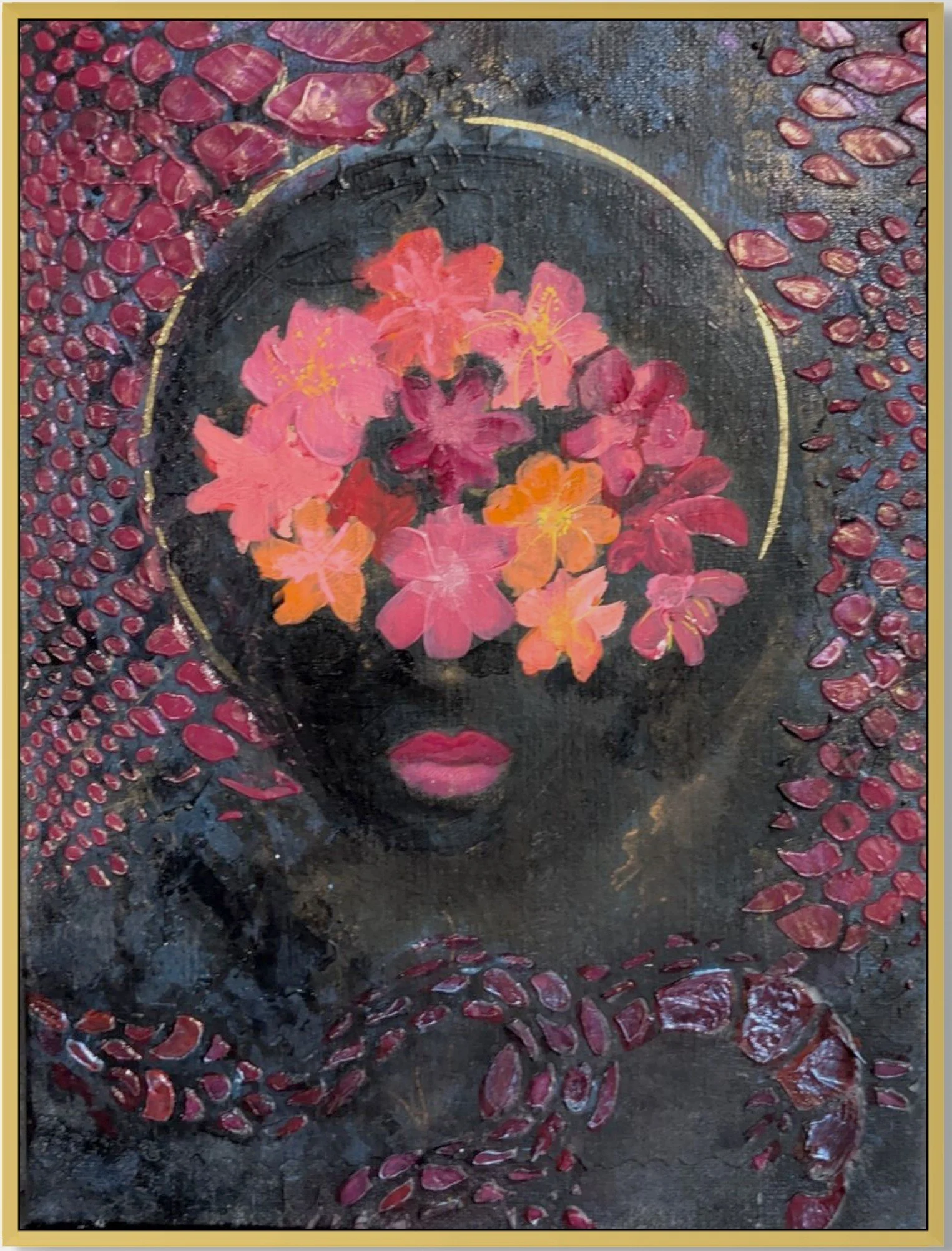 Nº1 — Framed Original One-of-One | Acrylic on Canvas | 9 × 12 in