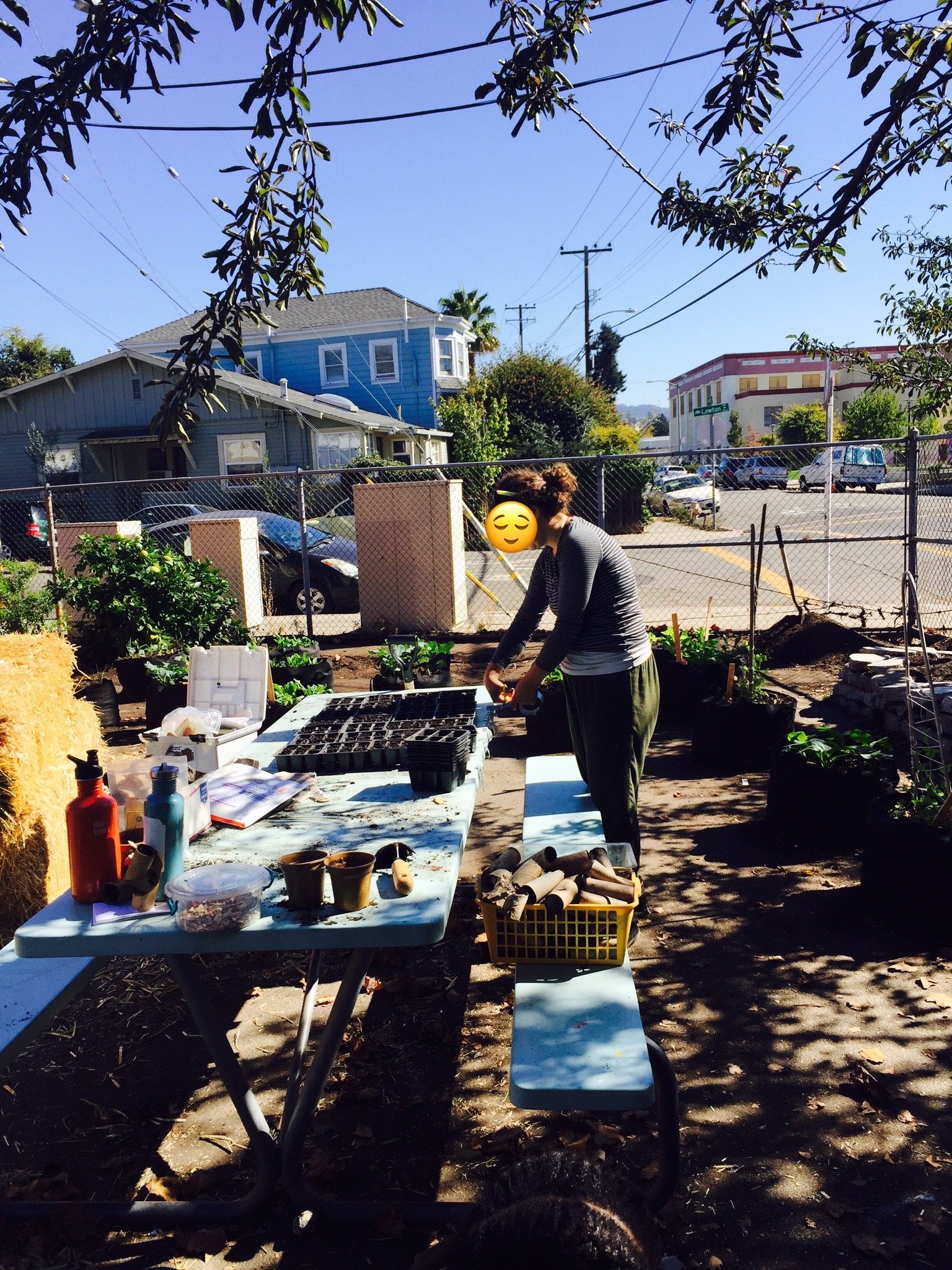 TLCProject volunteer is prepping for the next class. ~2015