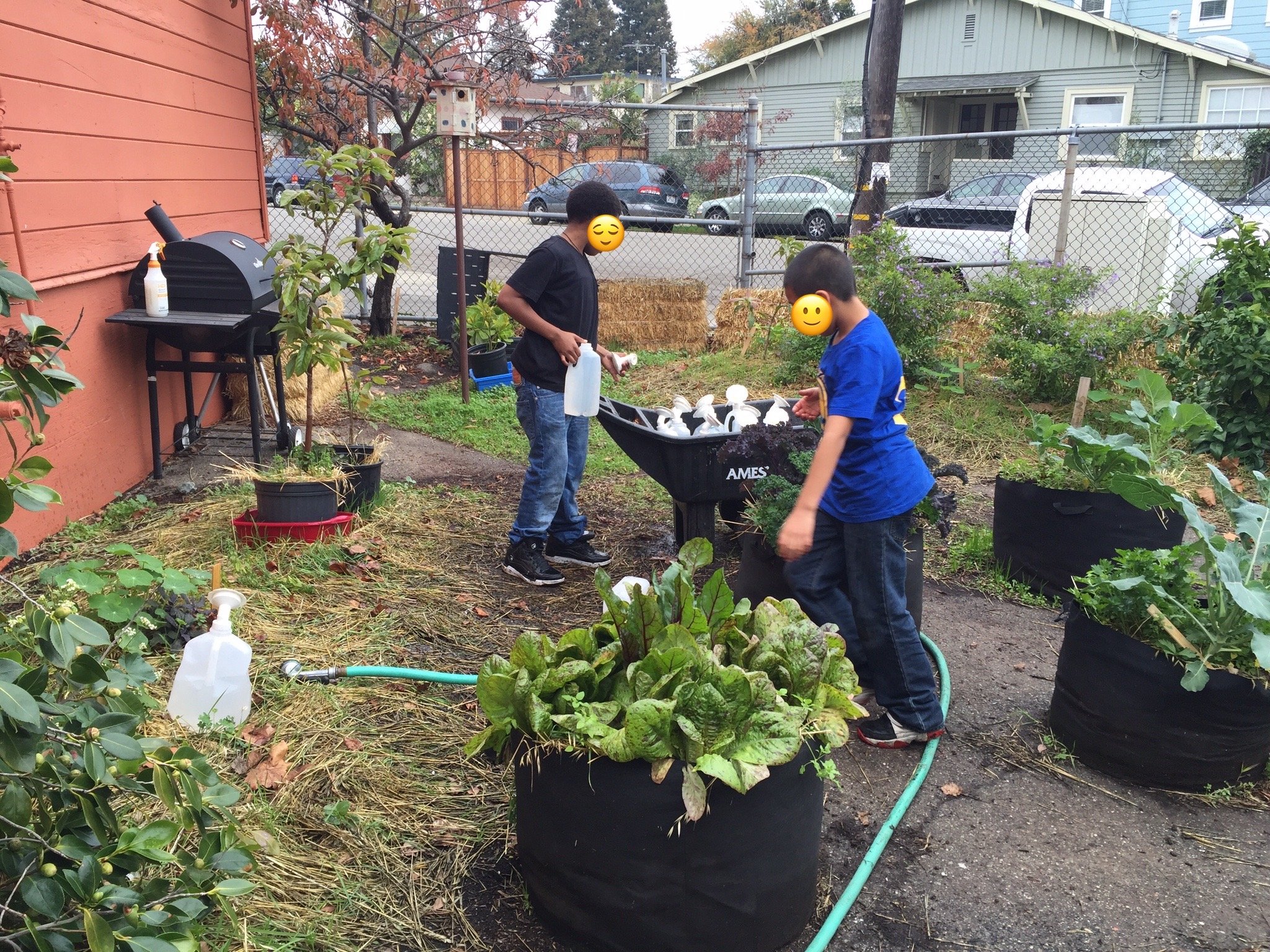 Refilling the water jugs for the next class and doing an excellent job. ~2015