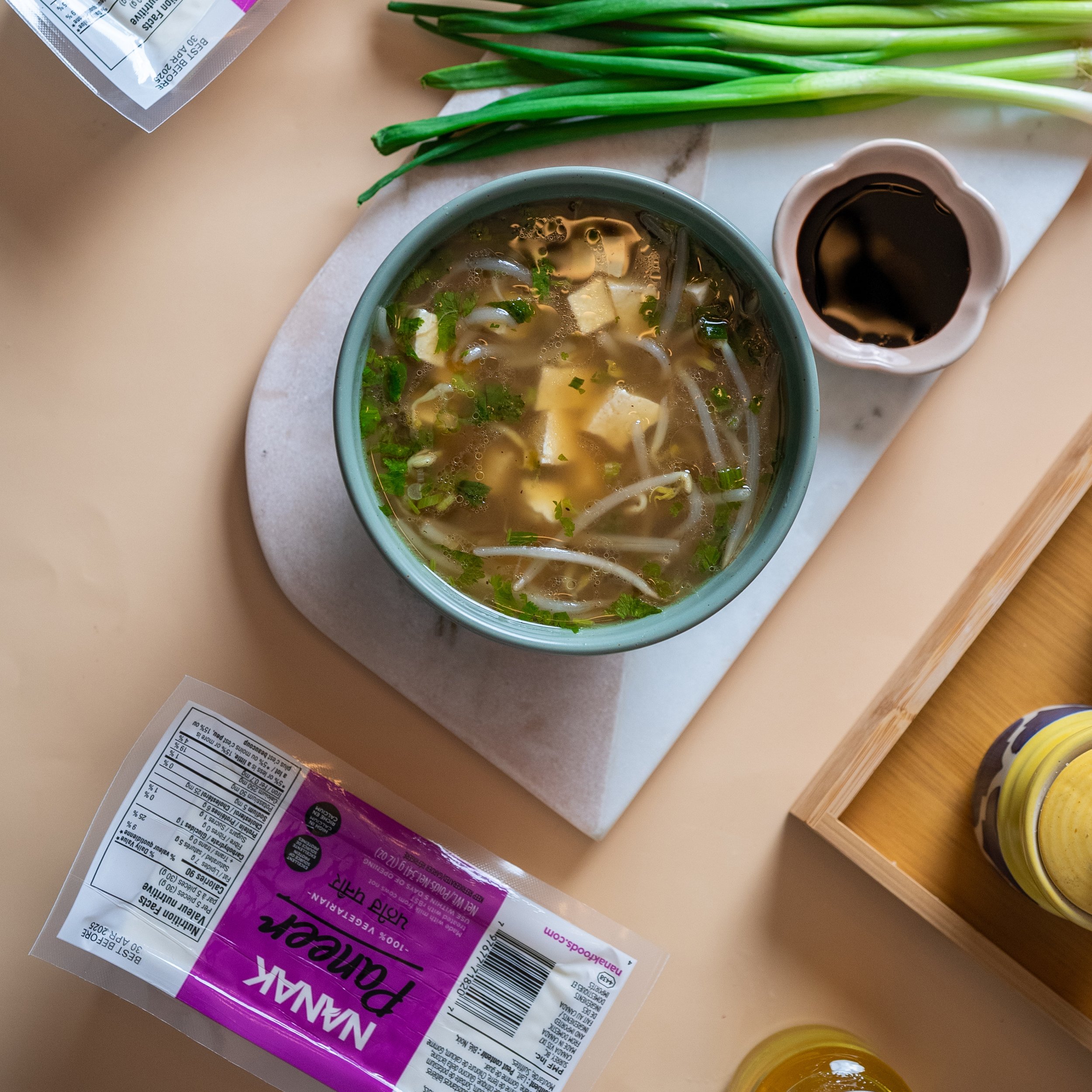 PANEER BEAN SPROUTS SOUP