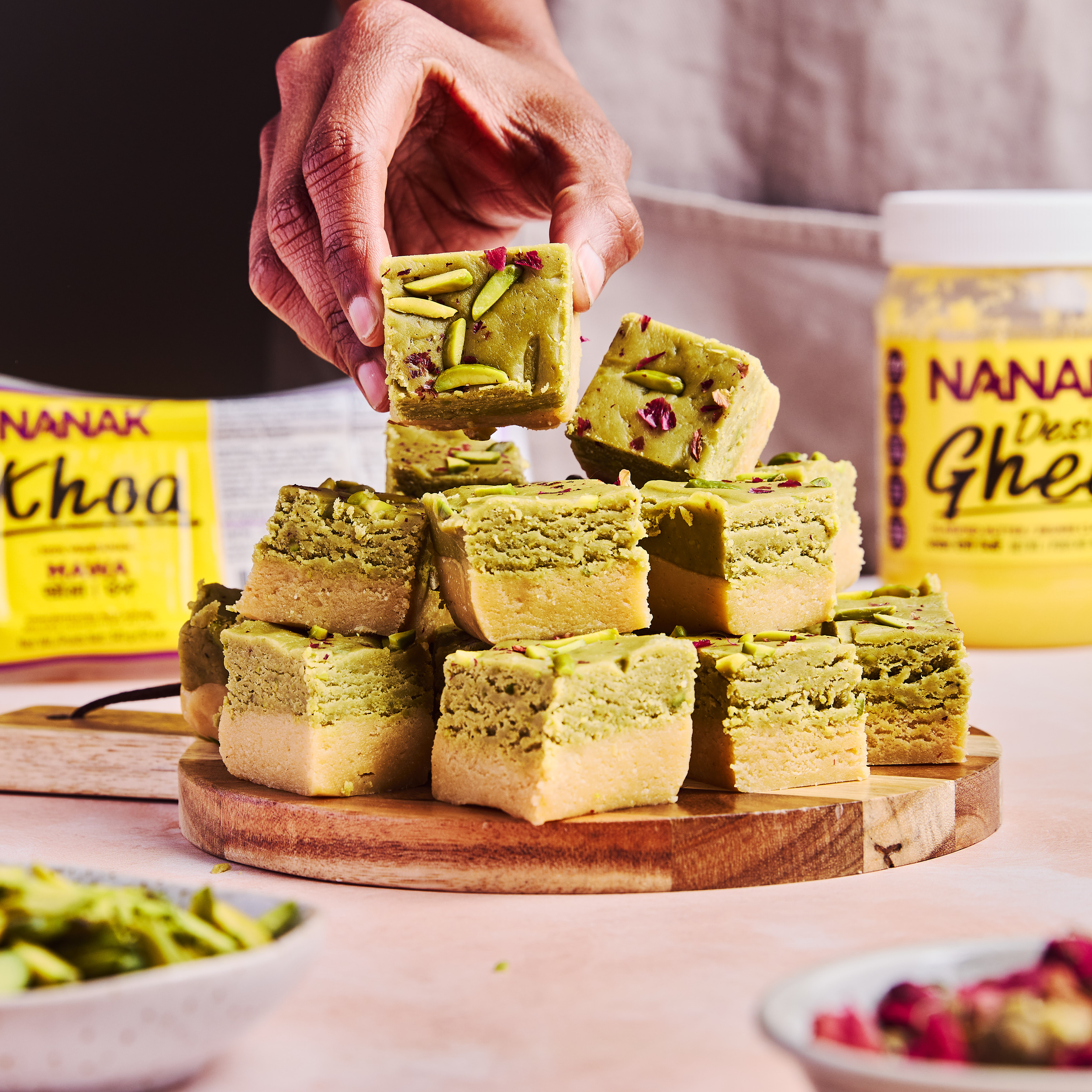 ALMOND PISTACHIO BARFI