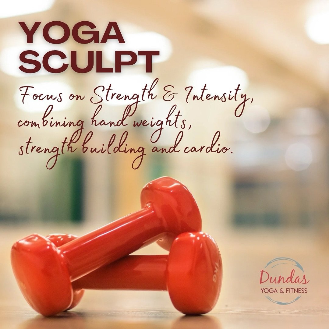 💪🏽 Yoga Sculpt has a strong focus on Strength &amp; Intensity. This class combines hand weights, strength building and cardio, making this class unlike your typical yoga classes and more of a full body workout. However, what sets yoga sculpt apart 