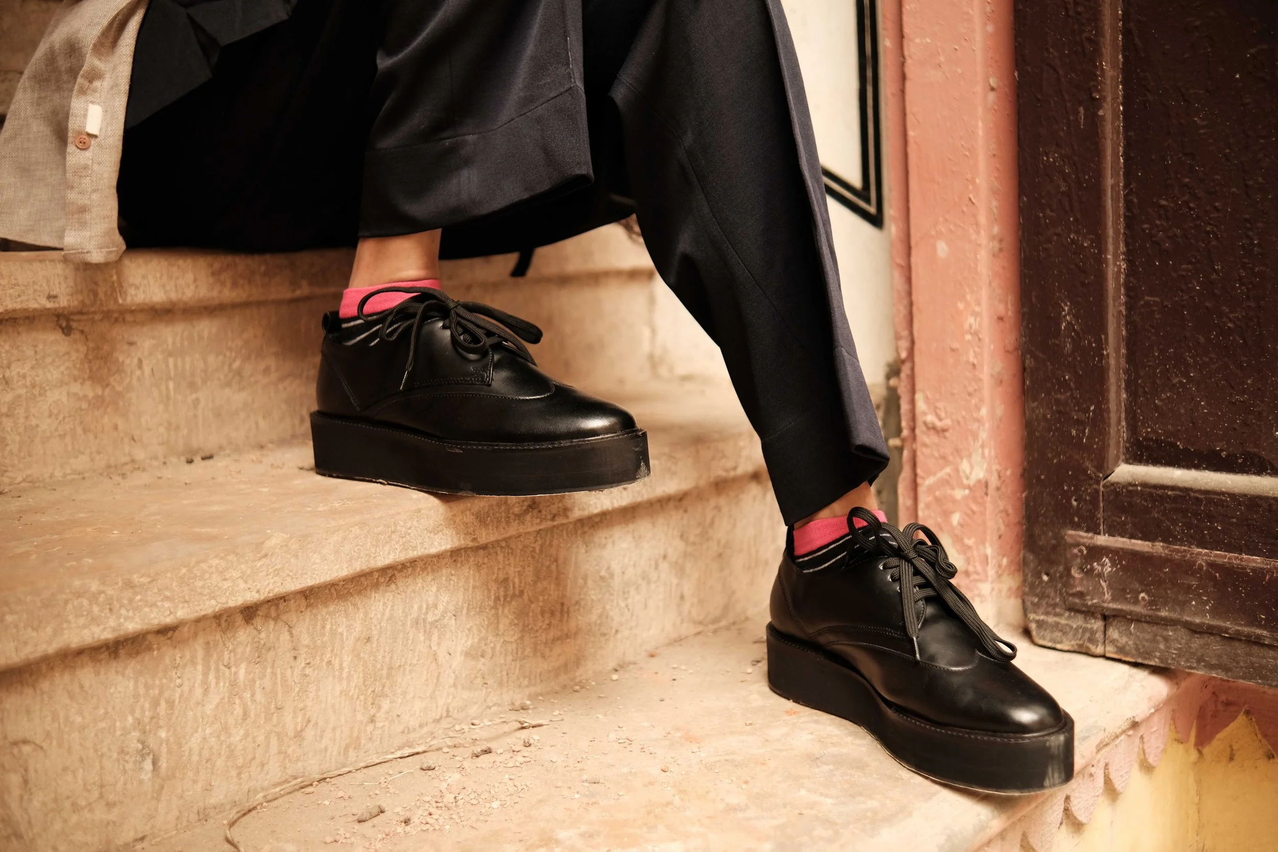 Matt Black Oxfords