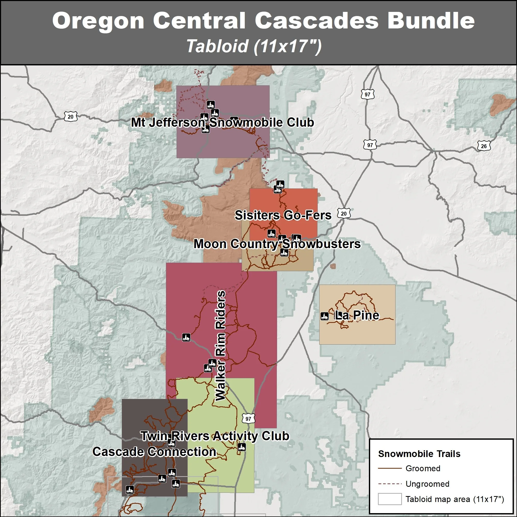 Tabloid Bundle: Oregon Central Cascades