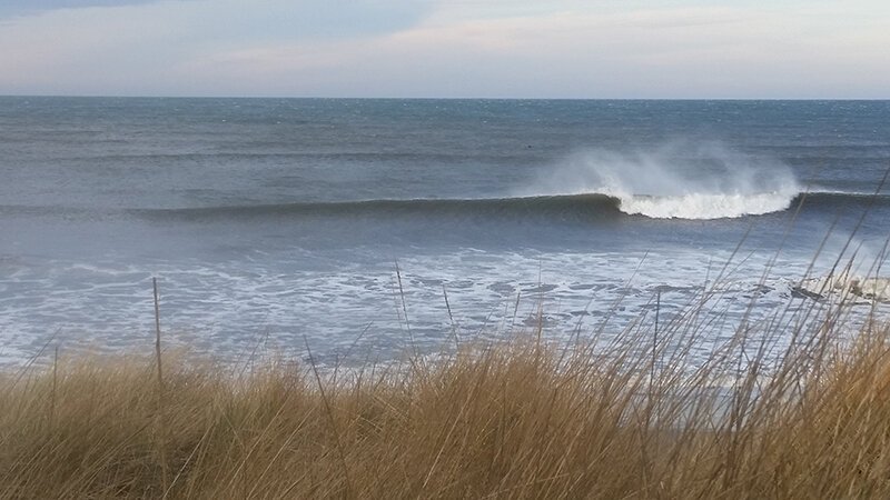Surf breaking near Ocean Shores