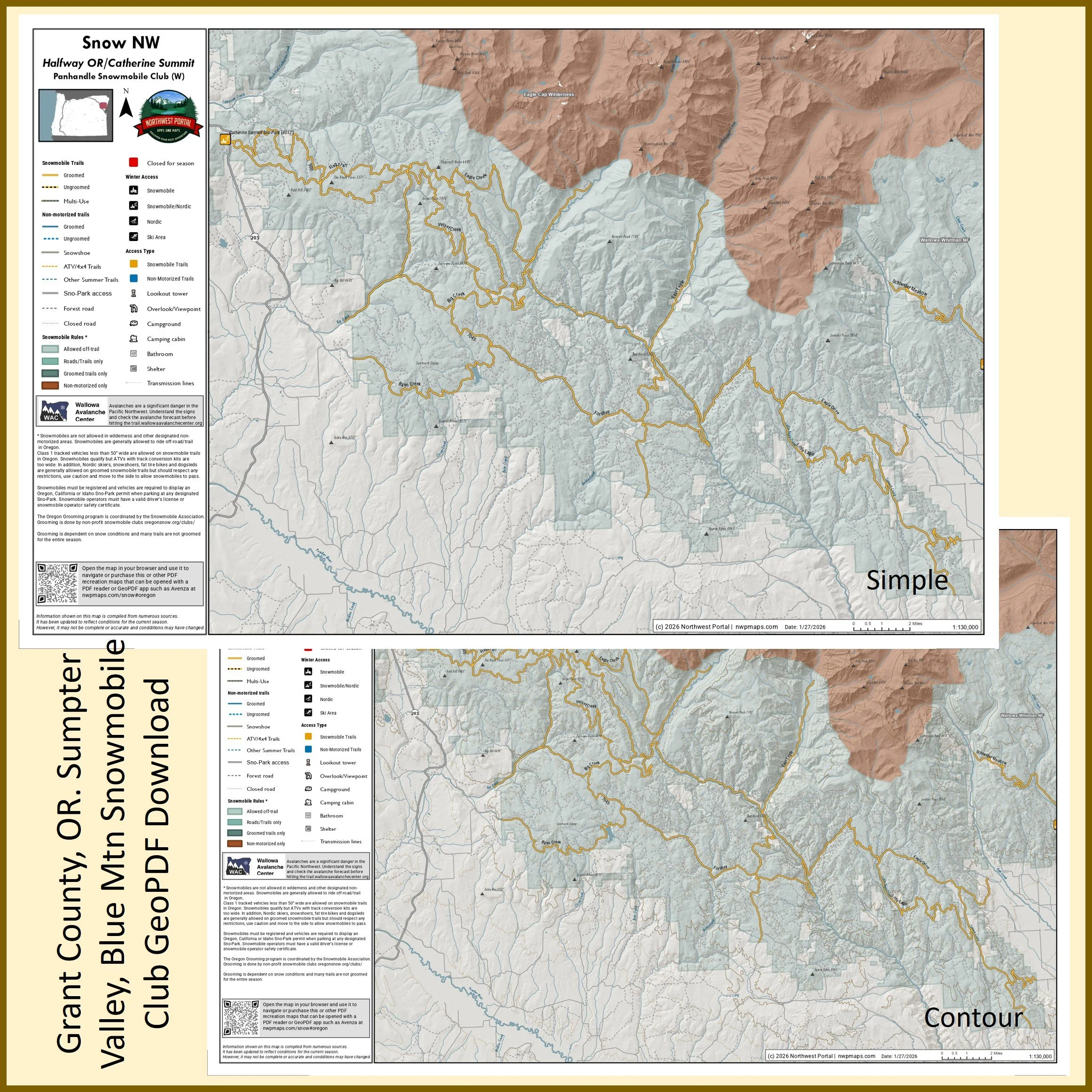 Tabloid: Sumpter Valley Blue Mountain Snowmobile Club Trails