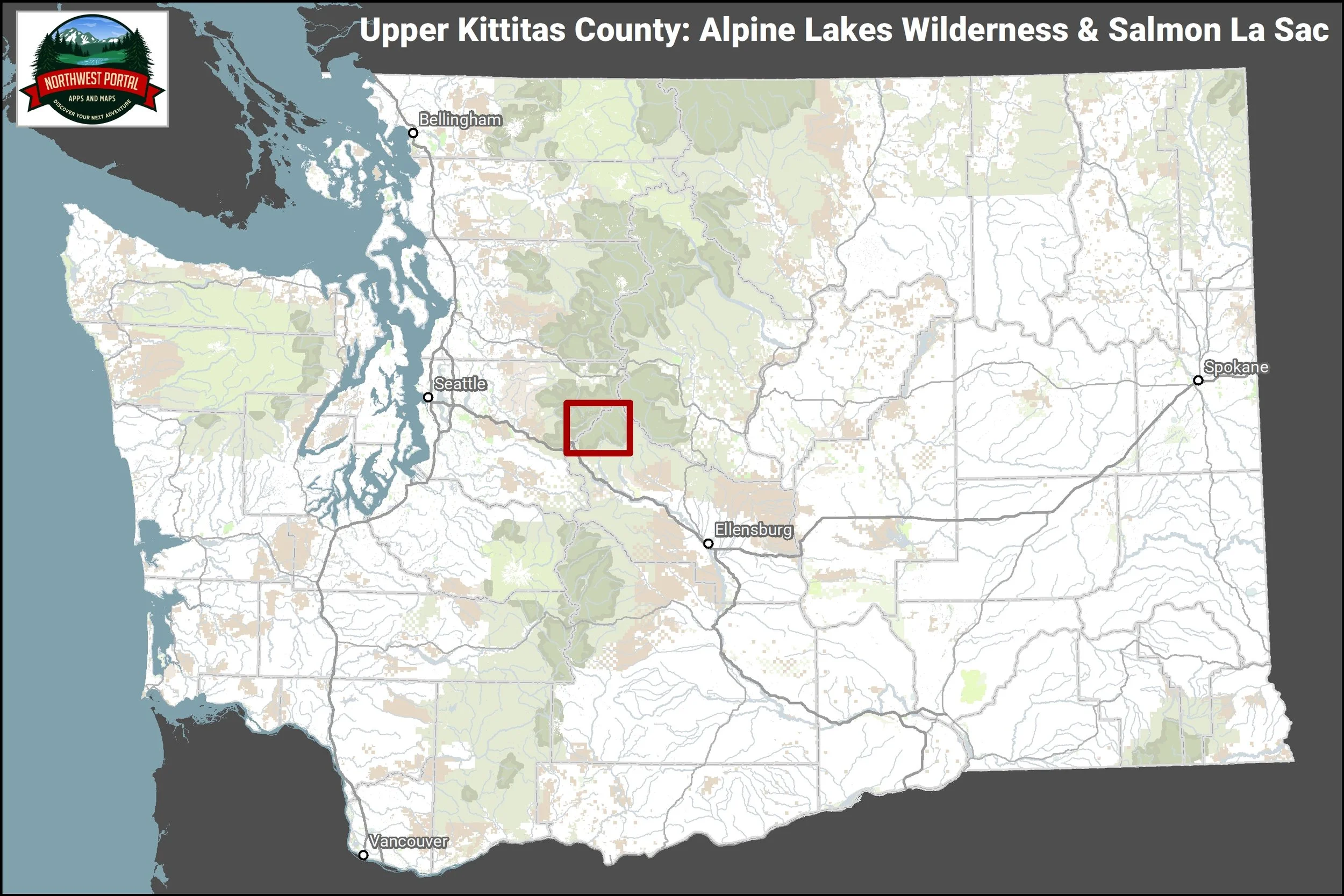 Upper Kittitas County: Alpine Lakes Wilderness and Salmon La Sac