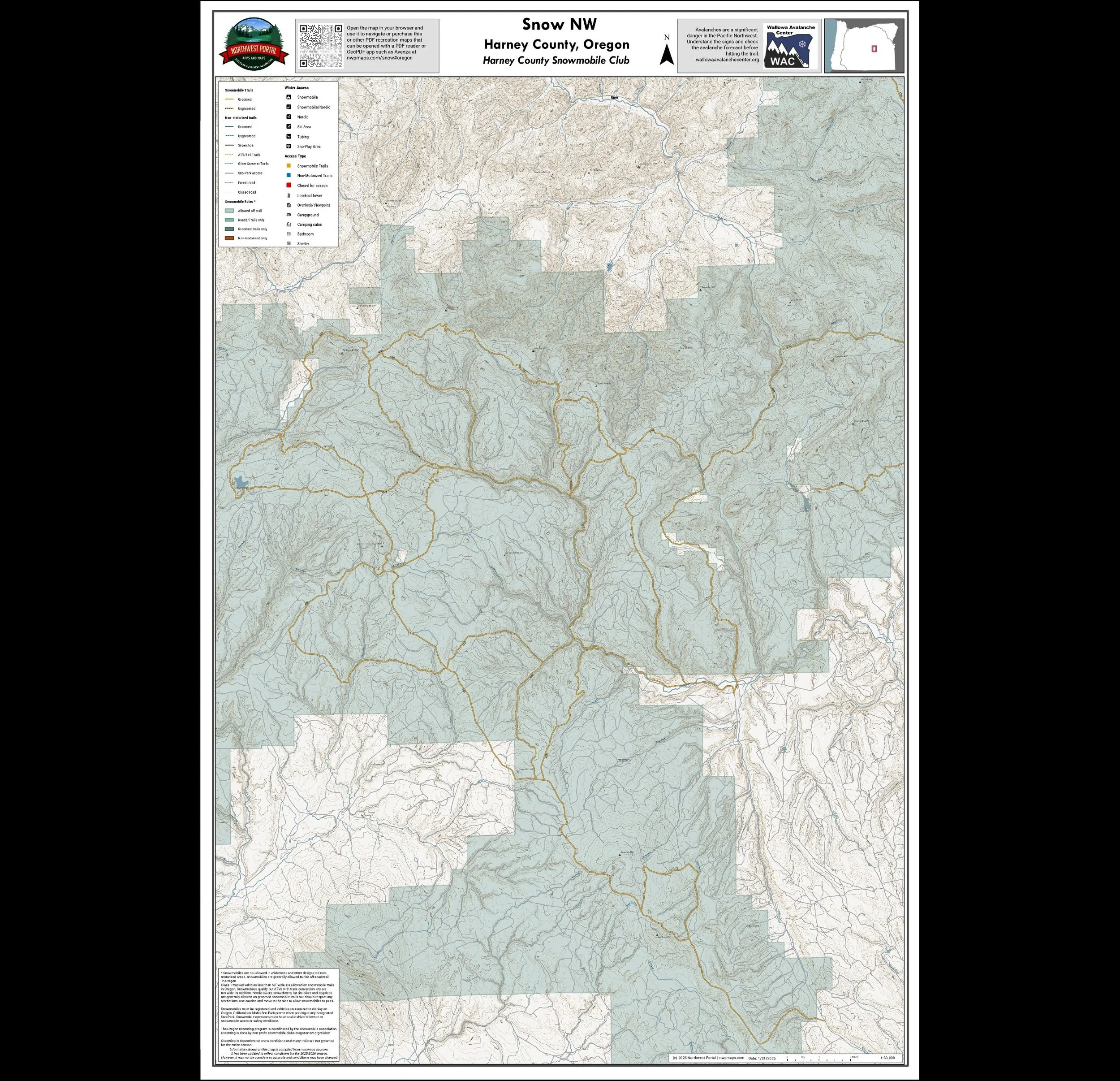 Poster: Harney County Snowmobile Club