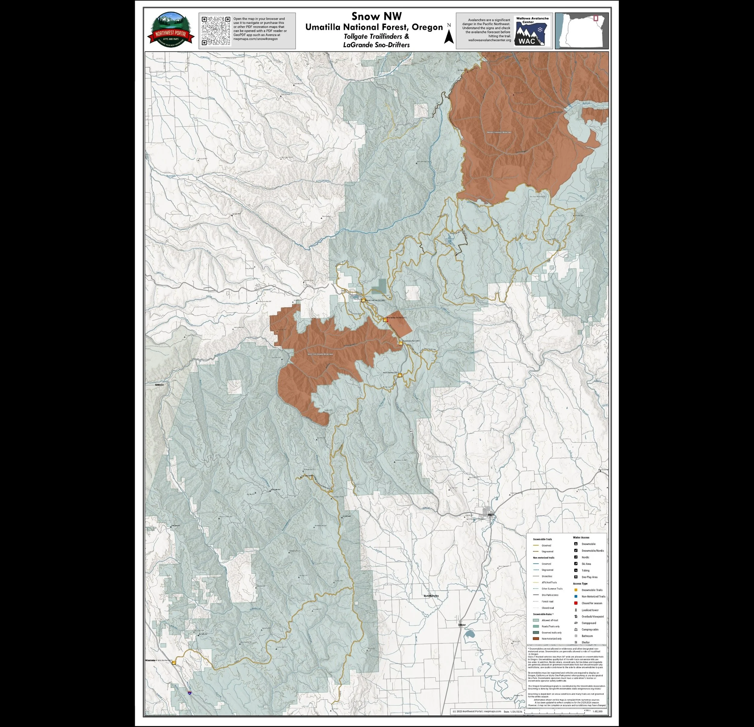 Poster: Tollgate Trailfinders & LaGrande Sno-Drifters