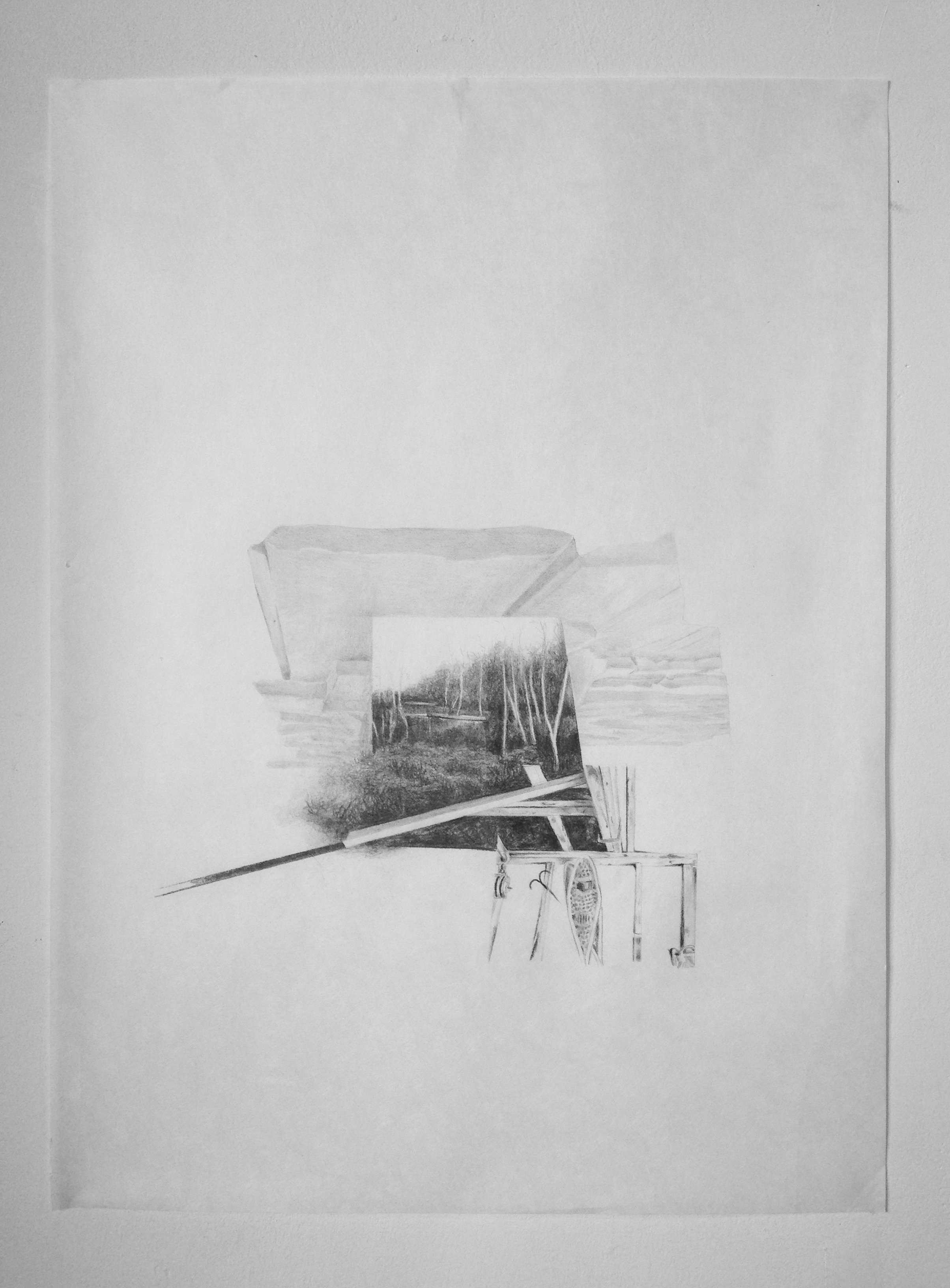 Graphite drawing on paper –Round Pen – 2013