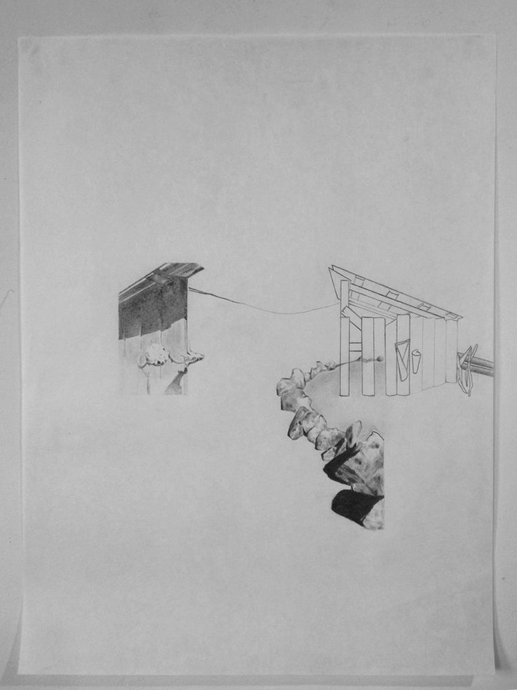 Graphite drawing on paper – Slack – 2013