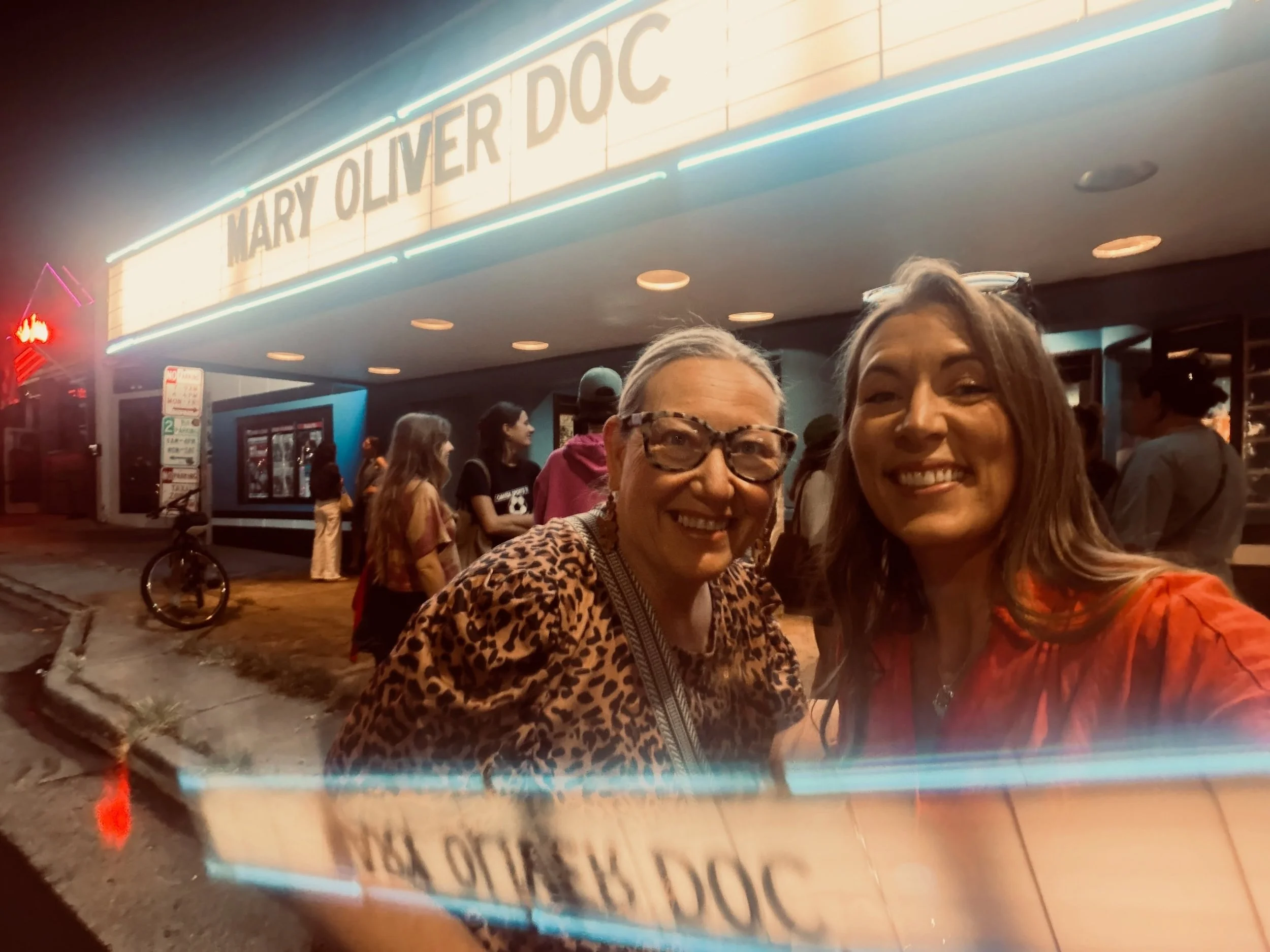 Such a lovely evening with @jodi.grubbs for dinner and a movie at The Rialto. 

I had to get this post out because I wouldn&rsquo;t want any local friends who are poetry or Mary Oliver fans to miss this&hellip;get $11 tickets to watch &ldquo;Mary Oli