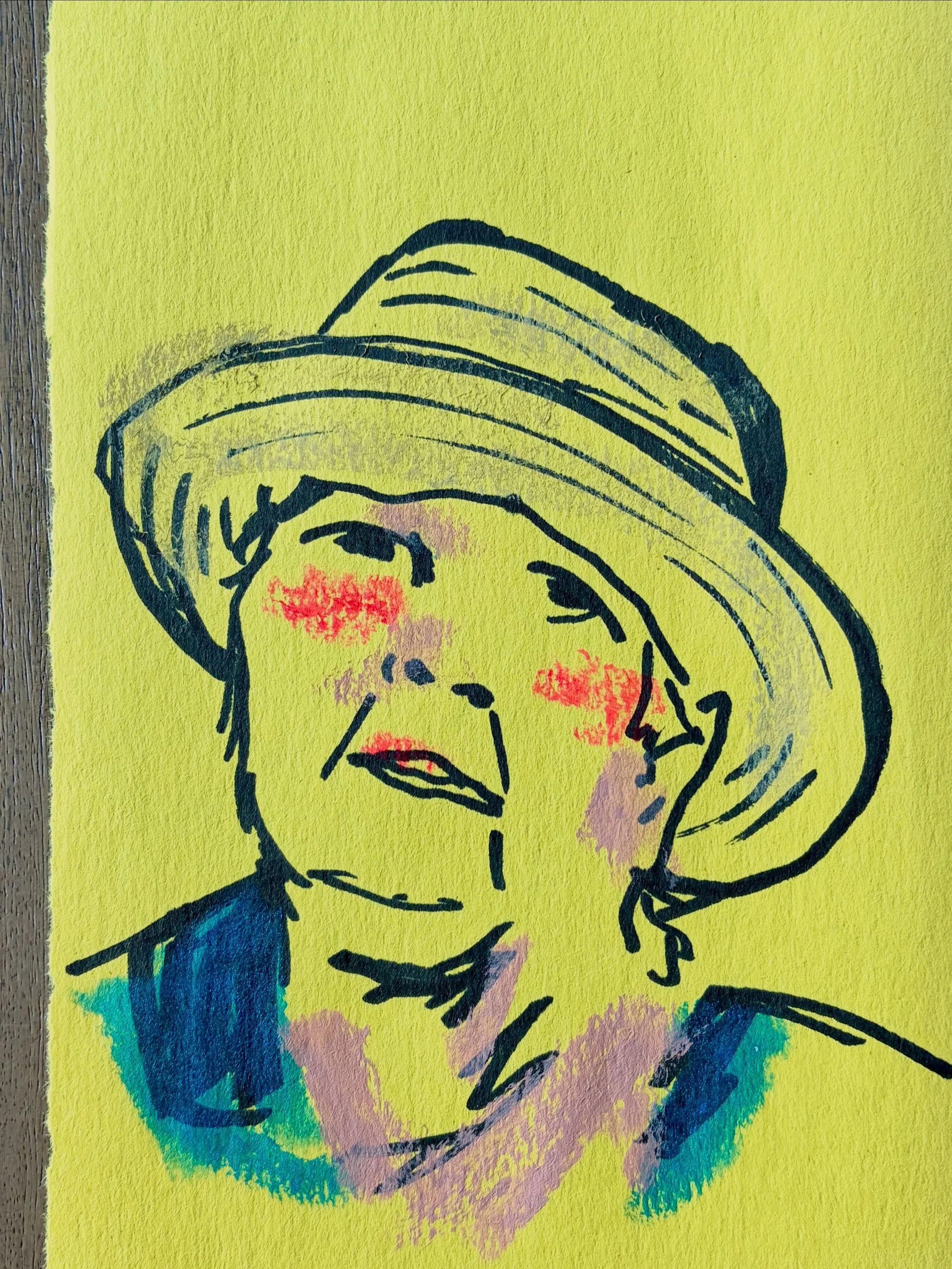 Sharpie and tempura sticks on construction paper this afternoon for #drawingisfree 🖤

#kellybpittmanart #drawingisfree_org #quickportrait #sharpieportraits