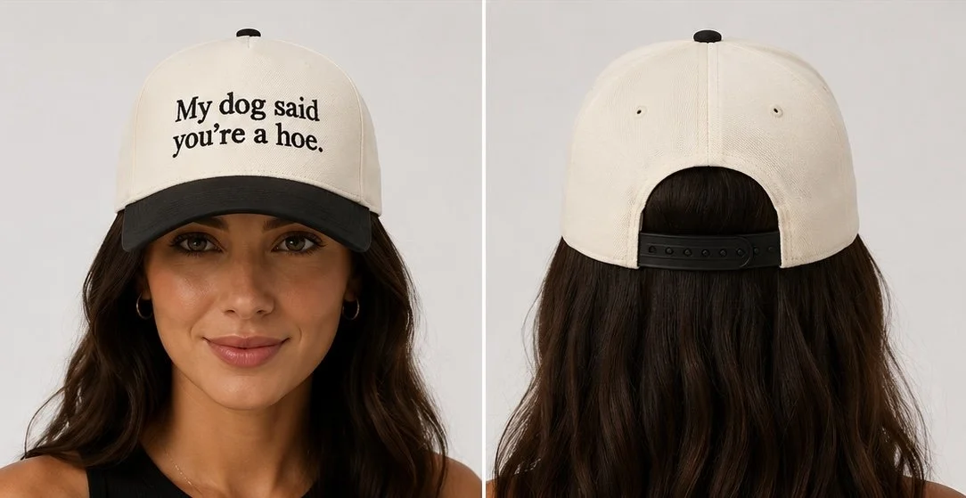dog said youre a ho hat model4.jpg