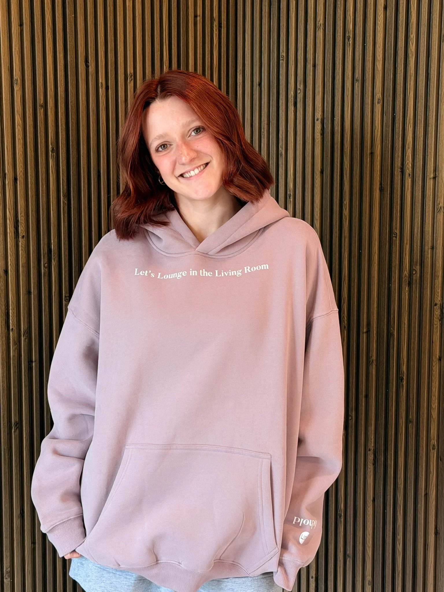 "Lounging in the Living Room" Oversize Fleeced Hoodie